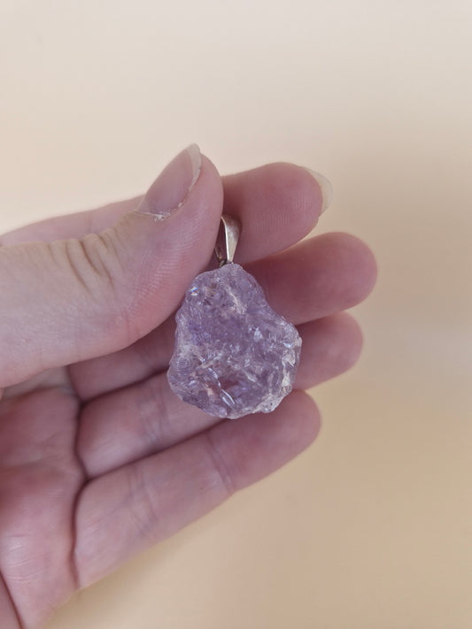 Amethyst Raw Pendant