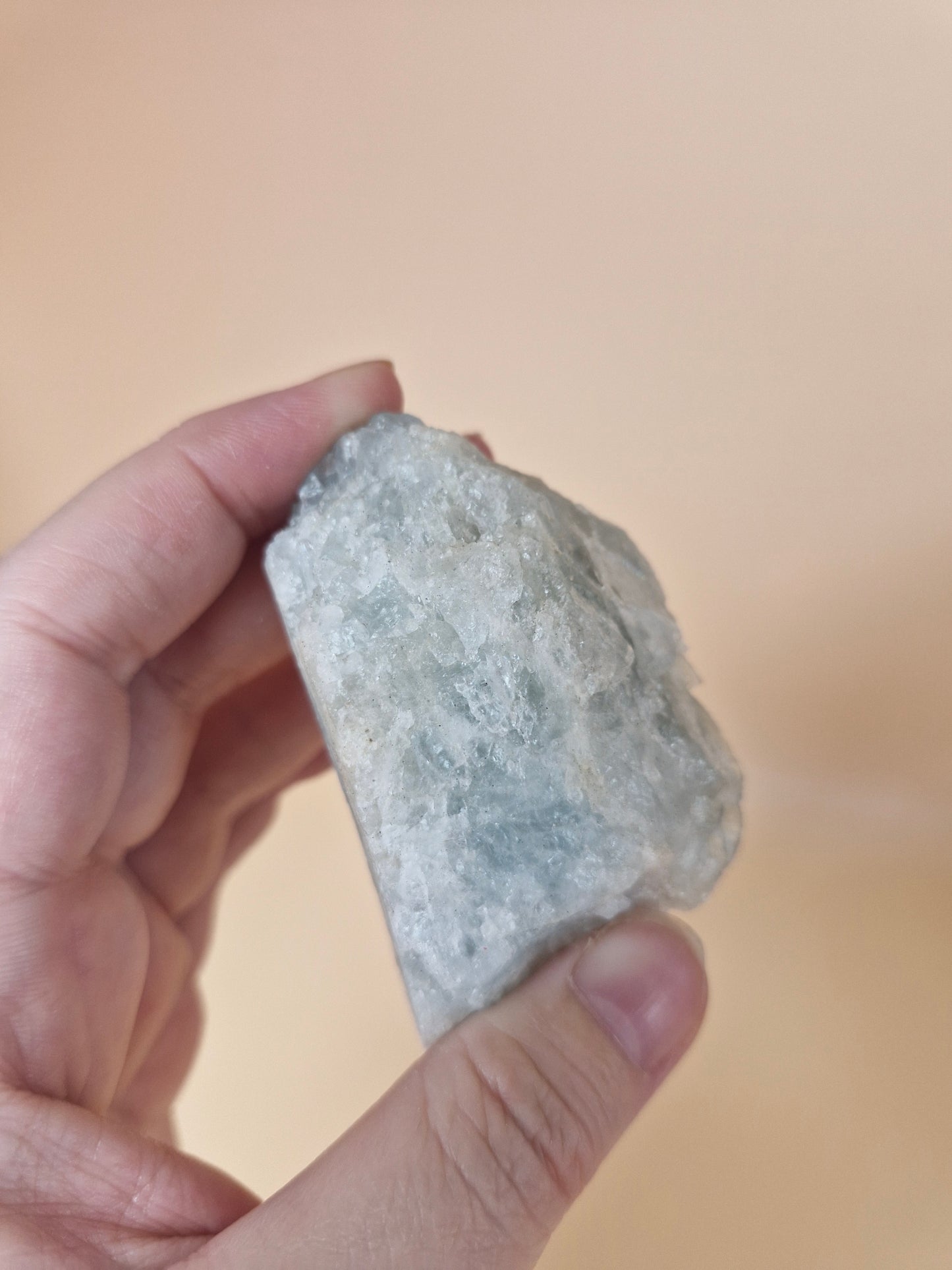Blue Aquamarine Rough Piece (code 5)