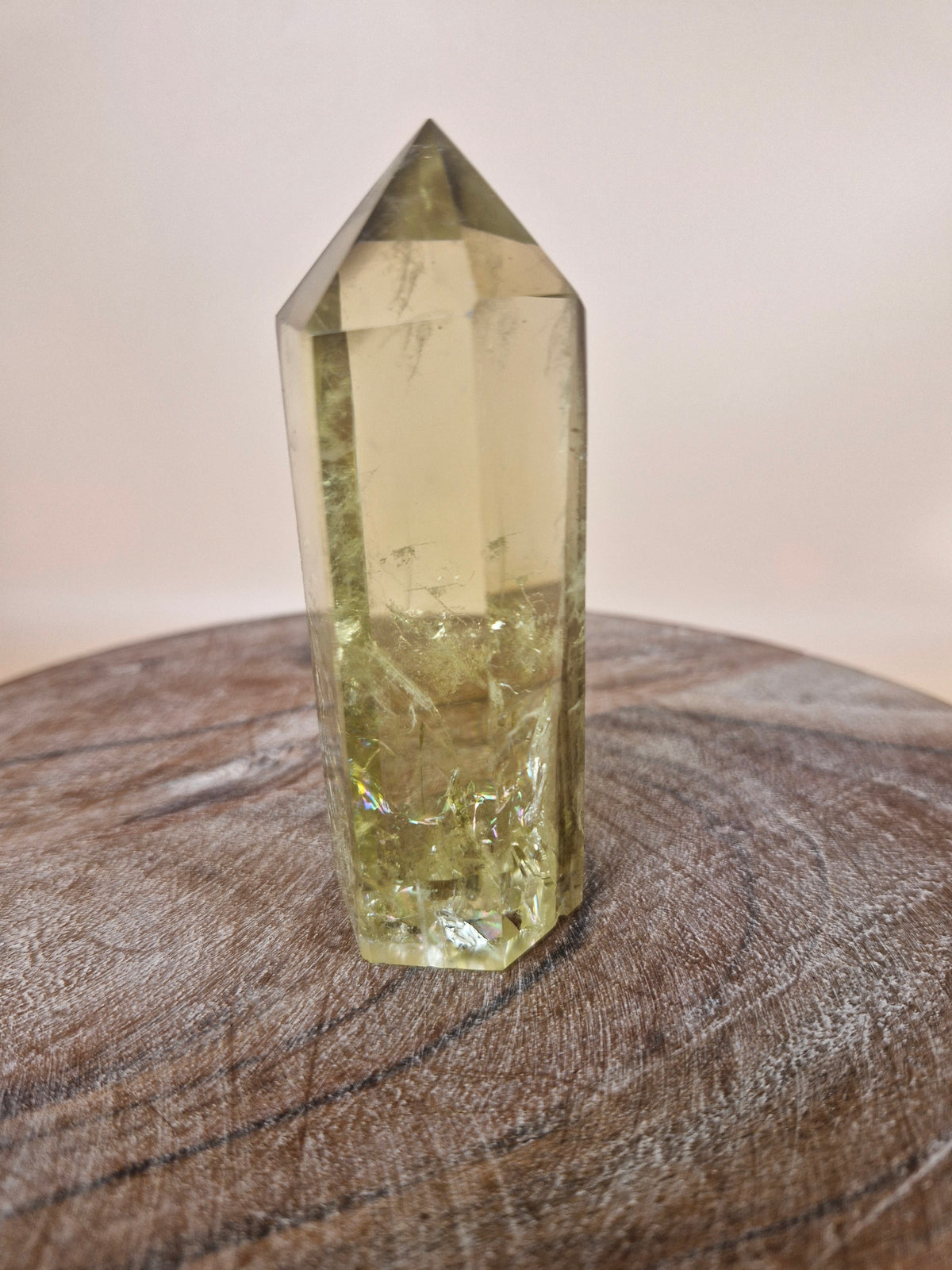 Natural Citrine with Blue Ghost Tower (code C3)
