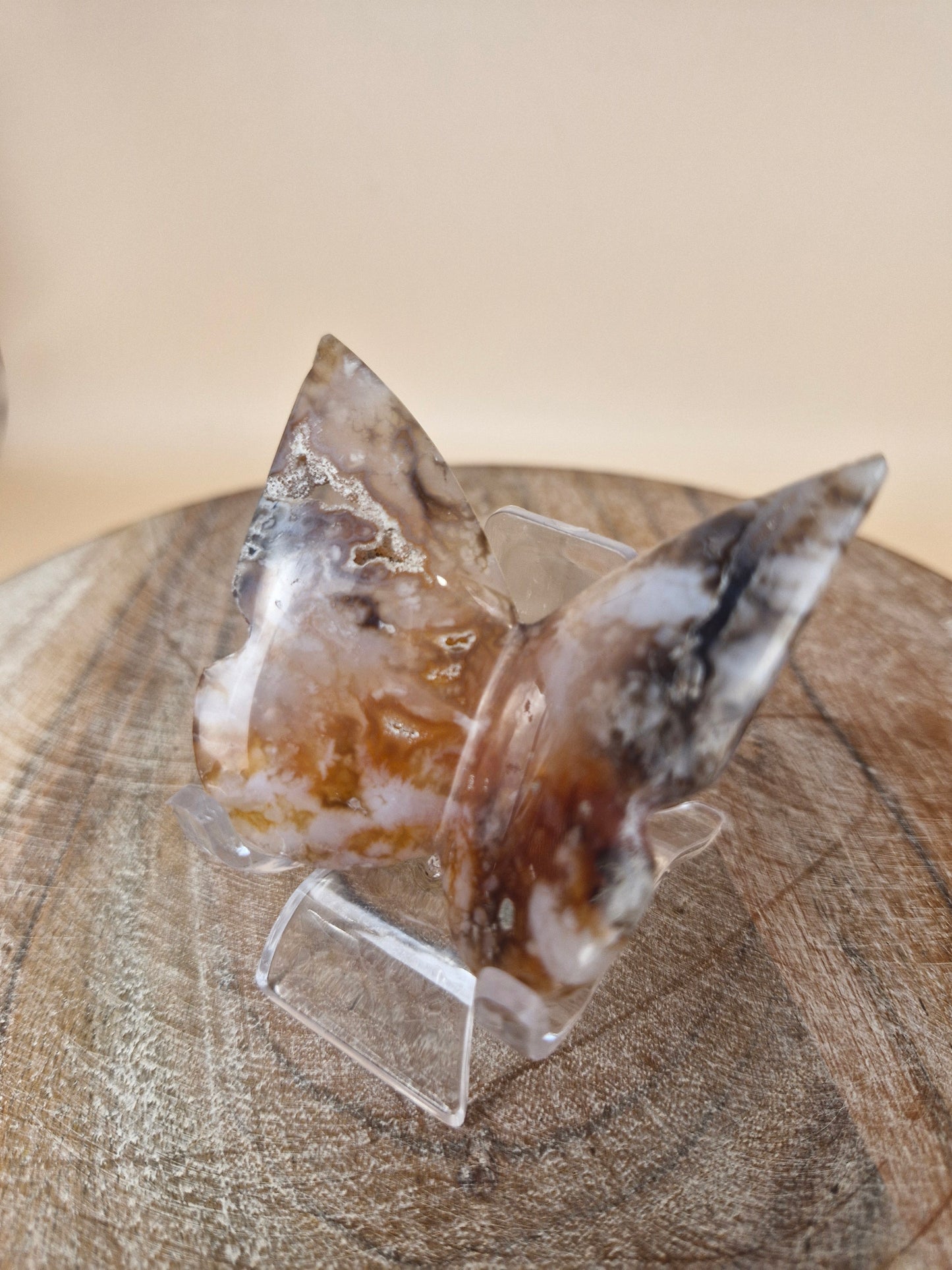Carnelian Agate Butterfly Carving (code B4)