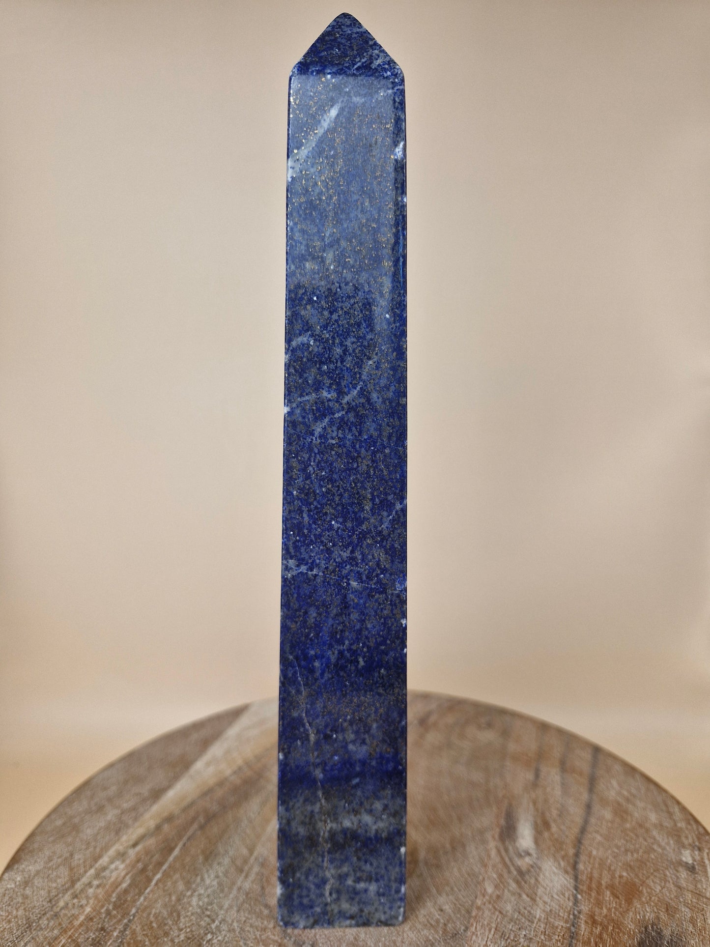 Lapis Lazuli with Pyrite Obelisk
