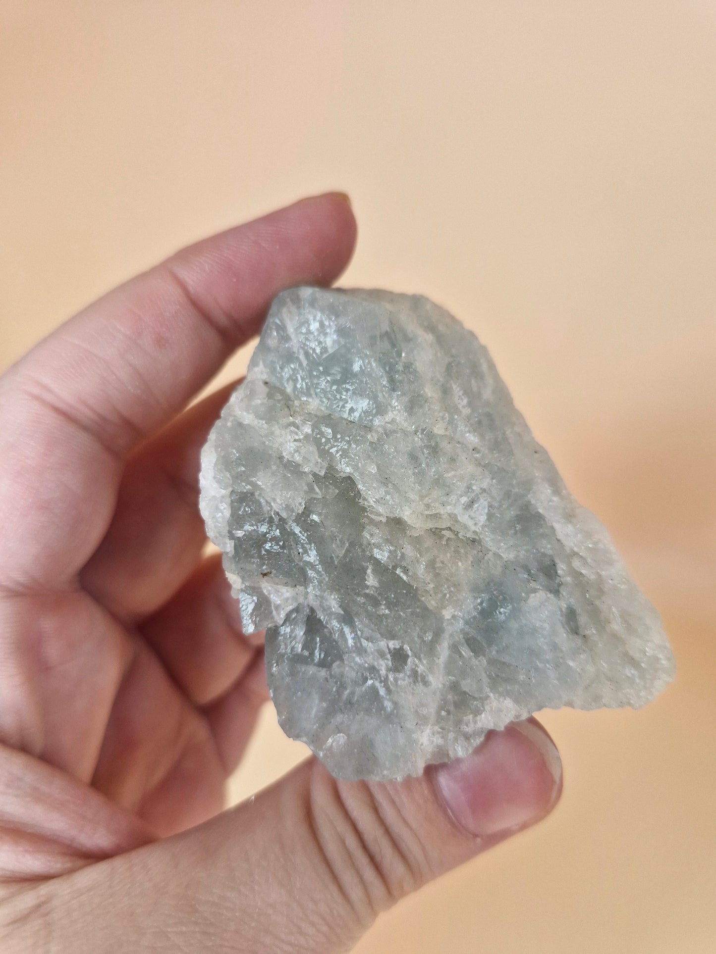 Blue Aquamarine Rough Piece (code 5)
