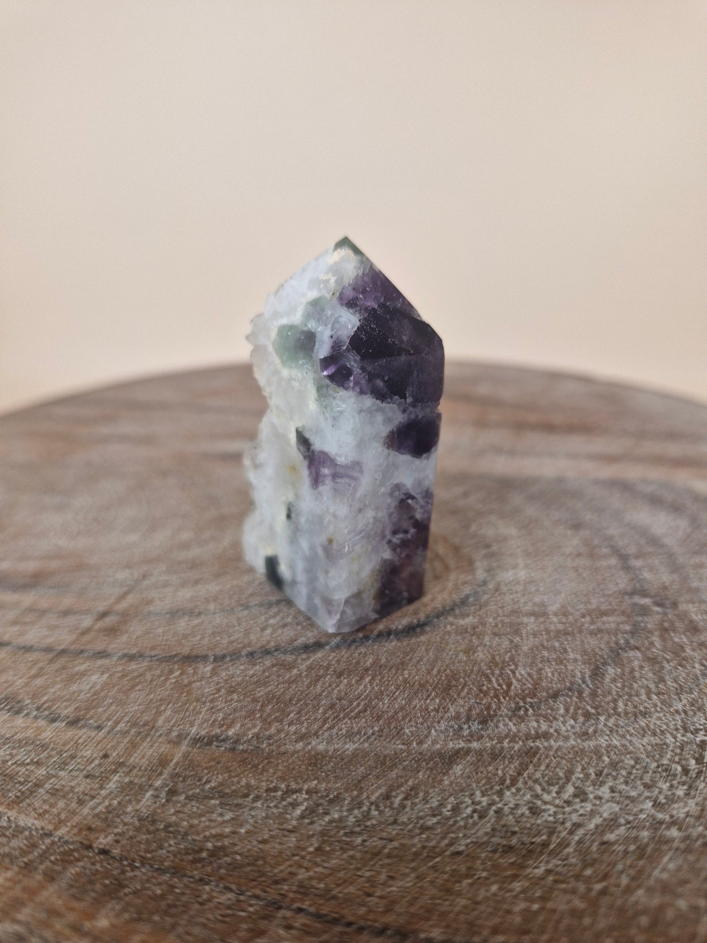 Fluorite with Quartz Mini Tower