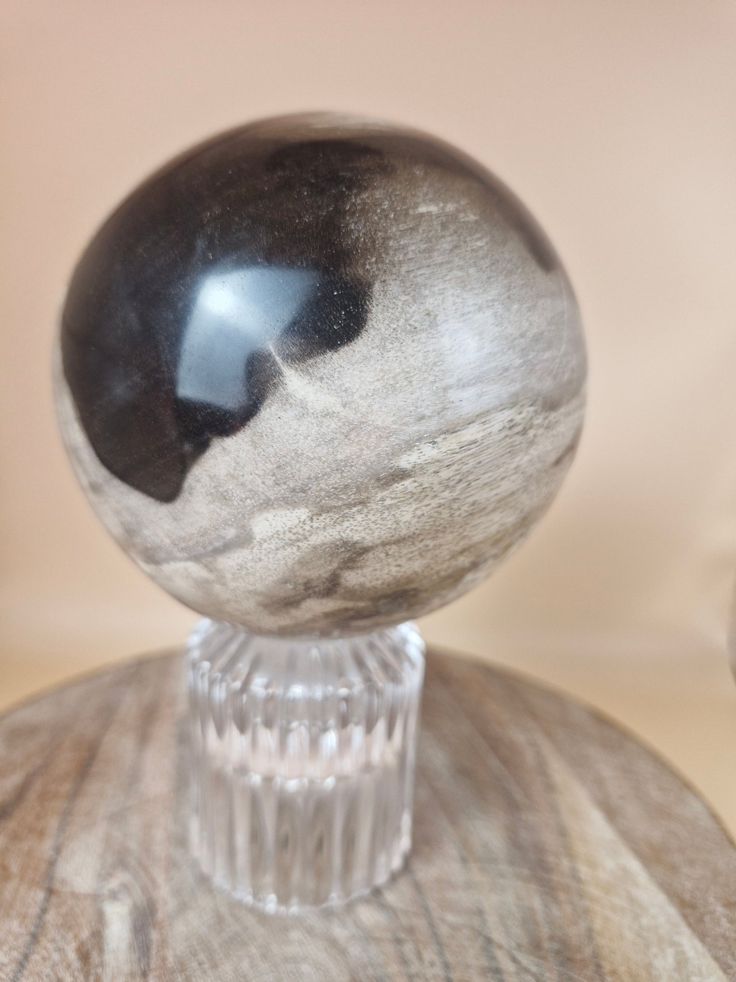 Indonesian Petrified Wood Sphere - 1.2kgs