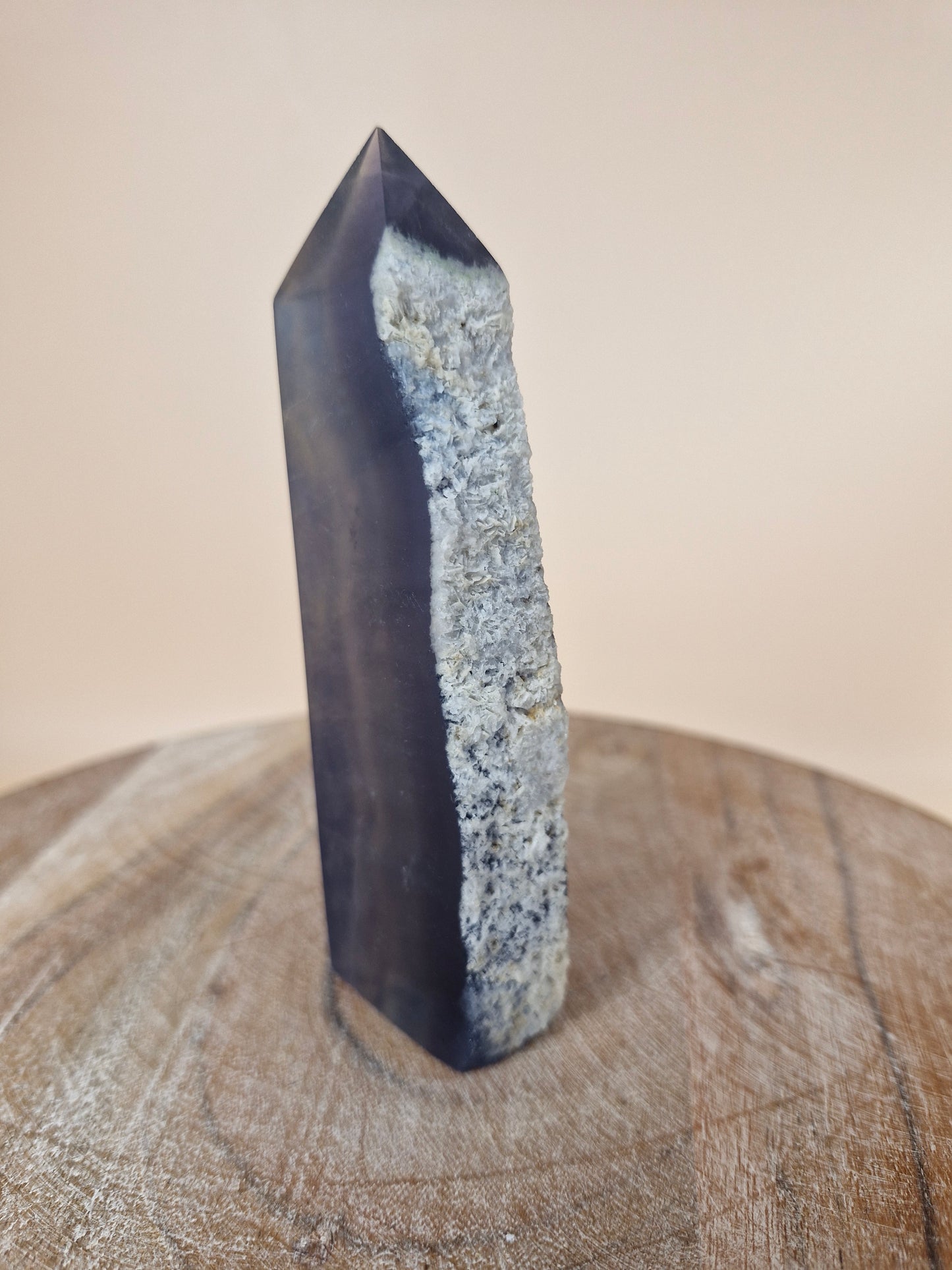 Blue Banded Fluorite Tower (code F2)