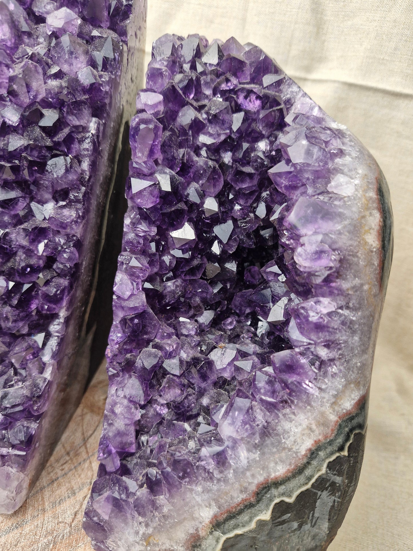 Amethyst Book Ends - AA Grade