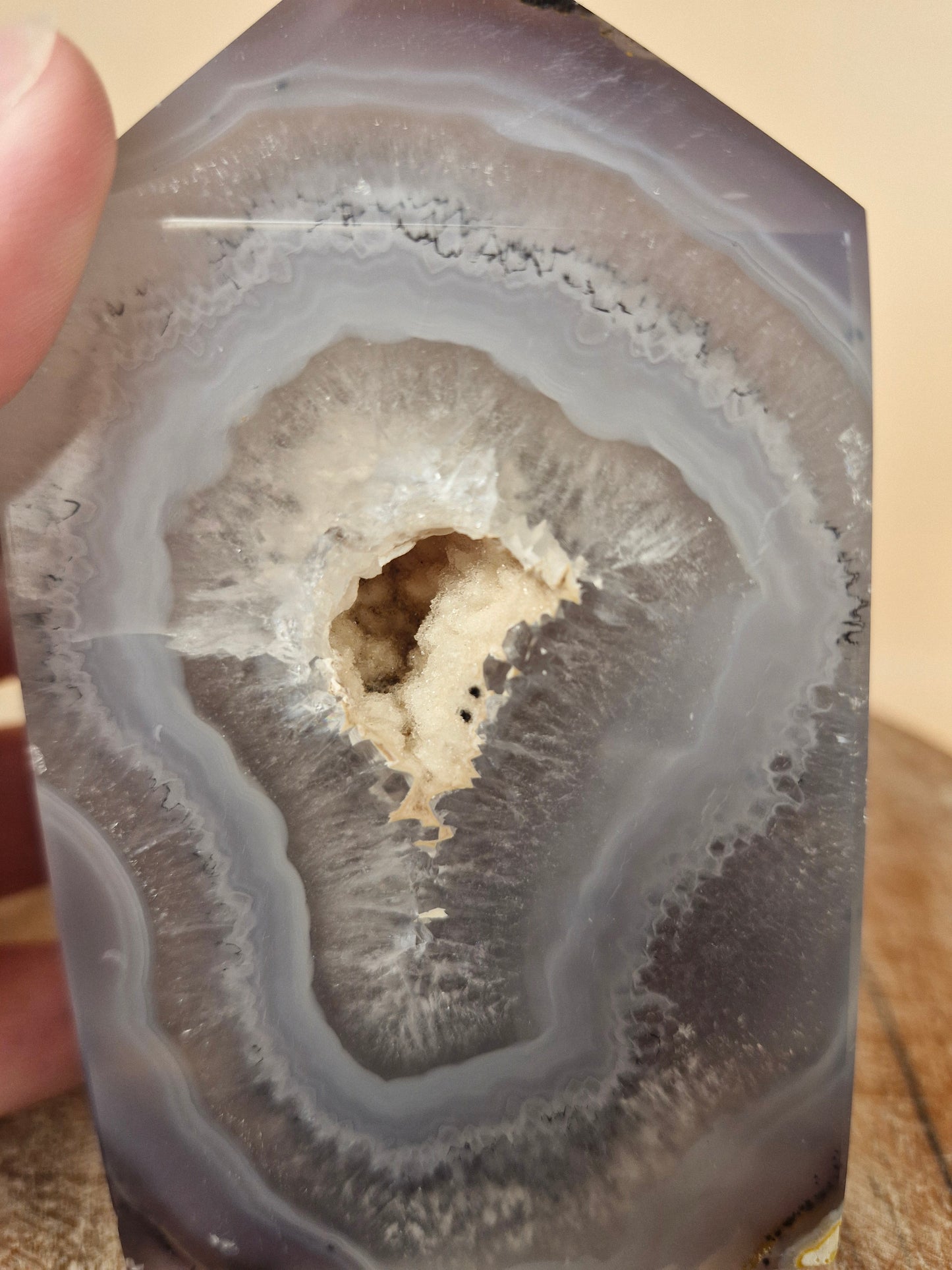Agate Tower with Druzy