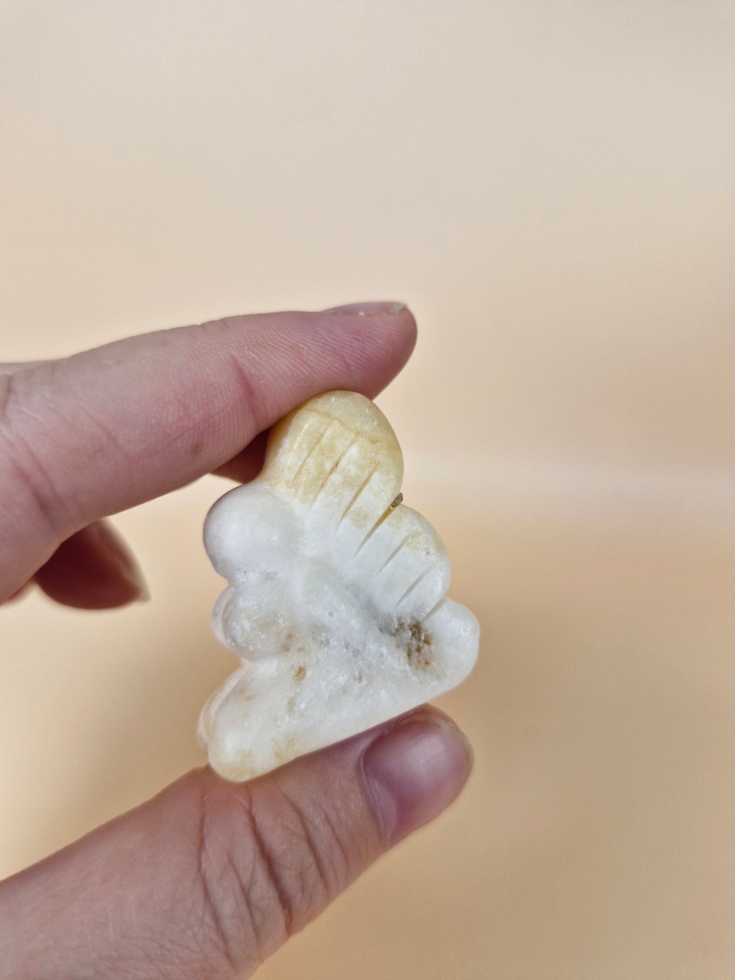 Mini Fairy Carving Yellow Calcite