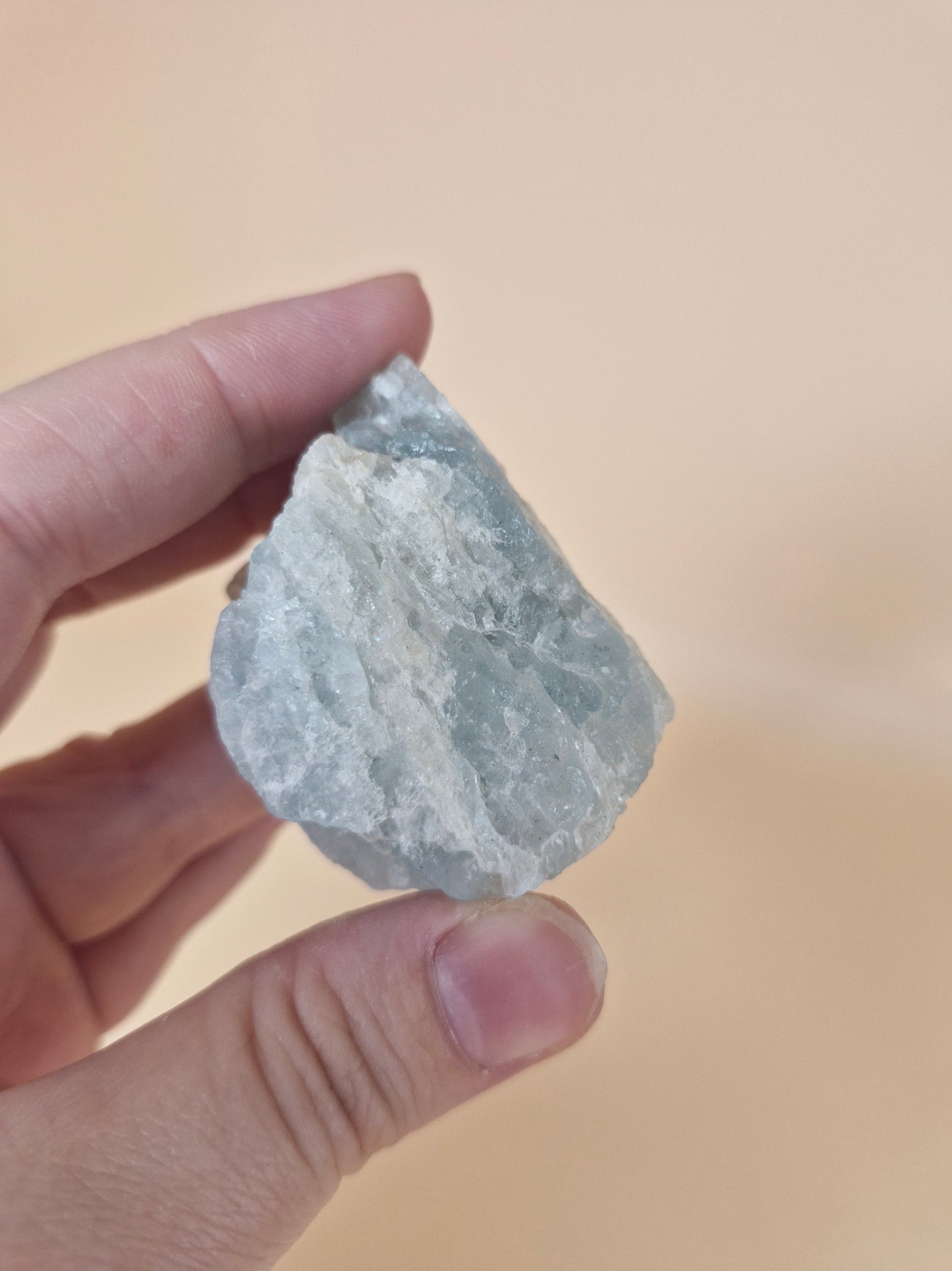 Blue Aquamarine Rough Piece (code 7)