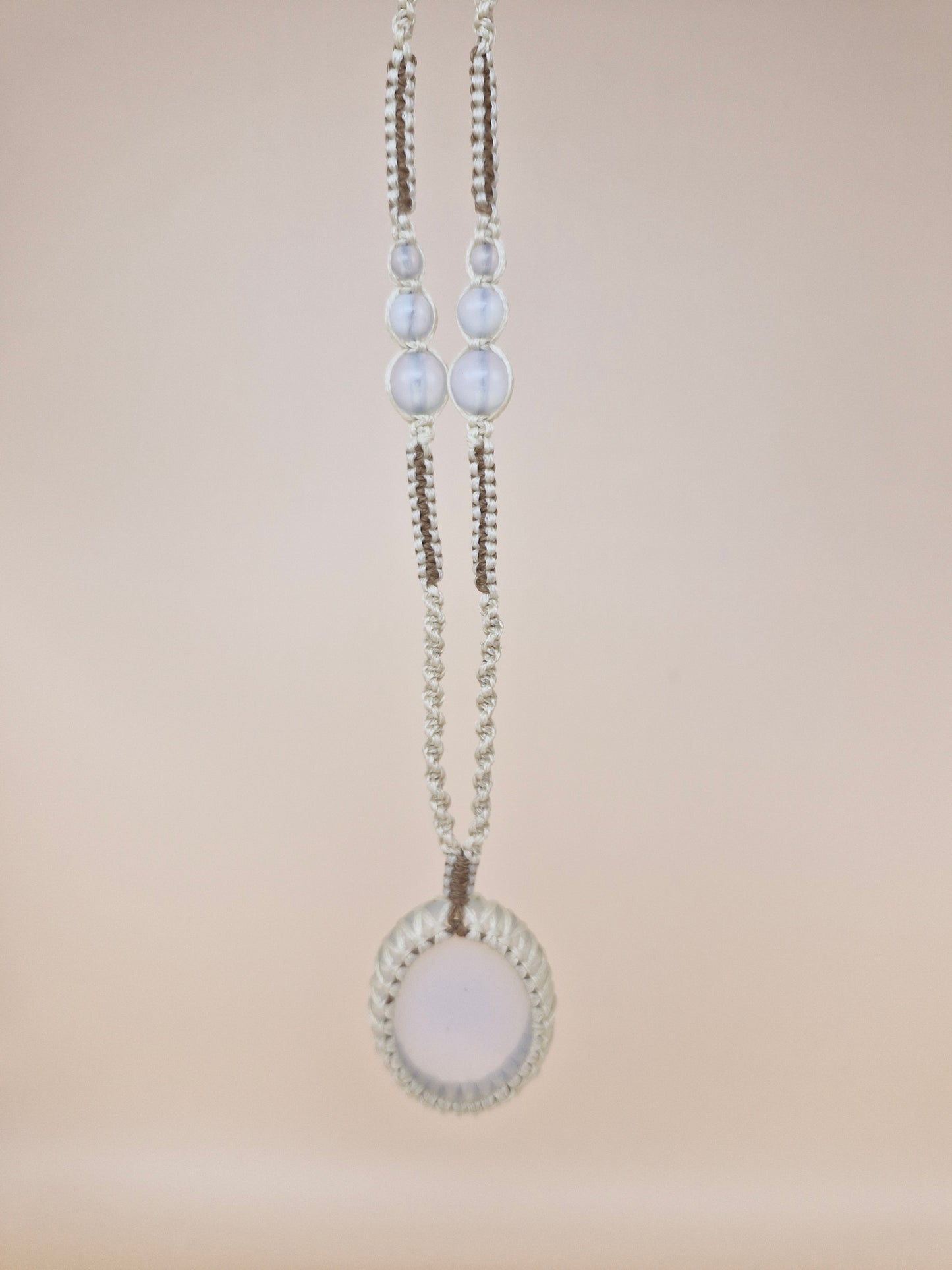 Macramé Opalite Necklace