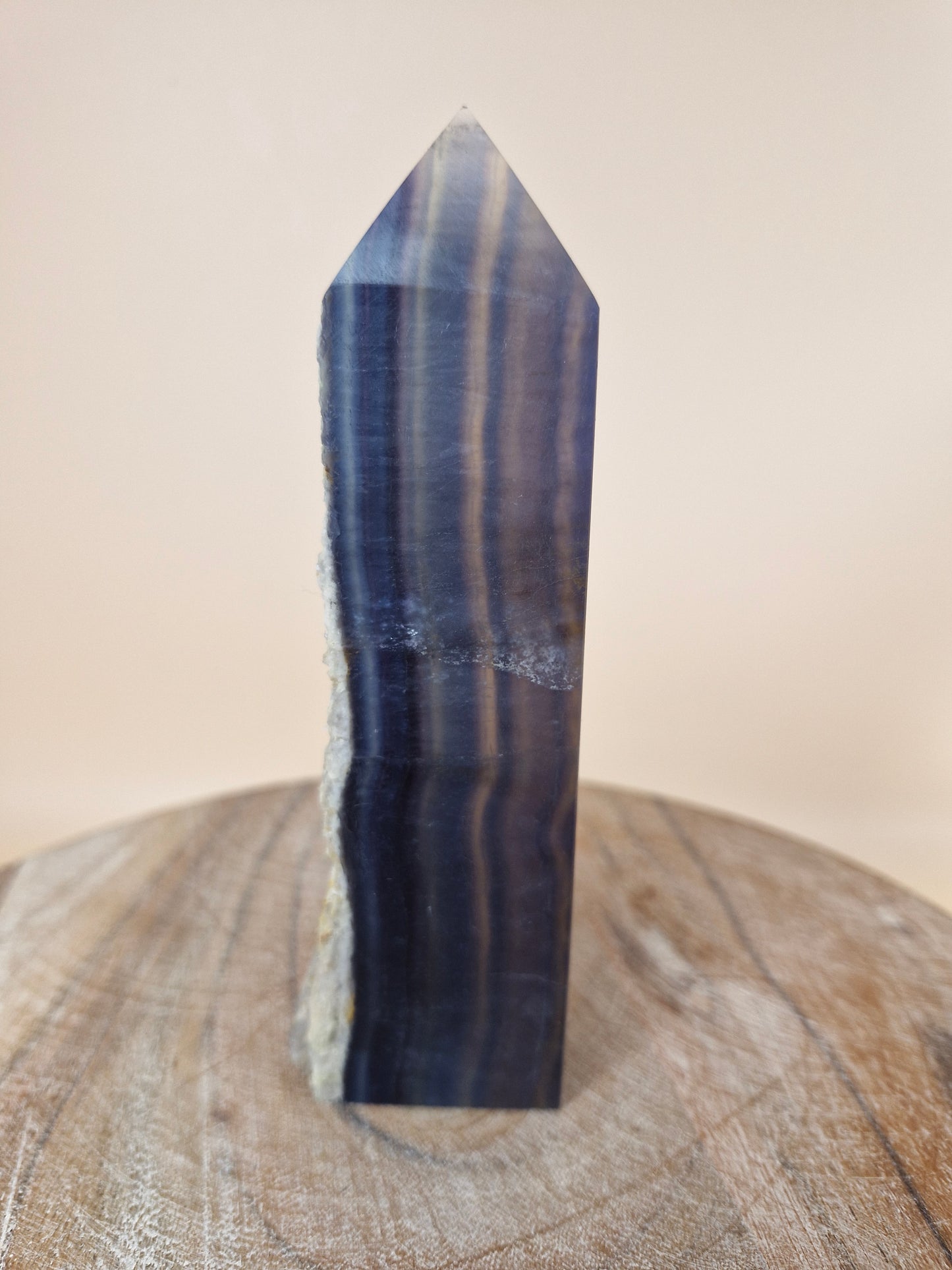 Blue Banded Fluorite Tower (code F4)