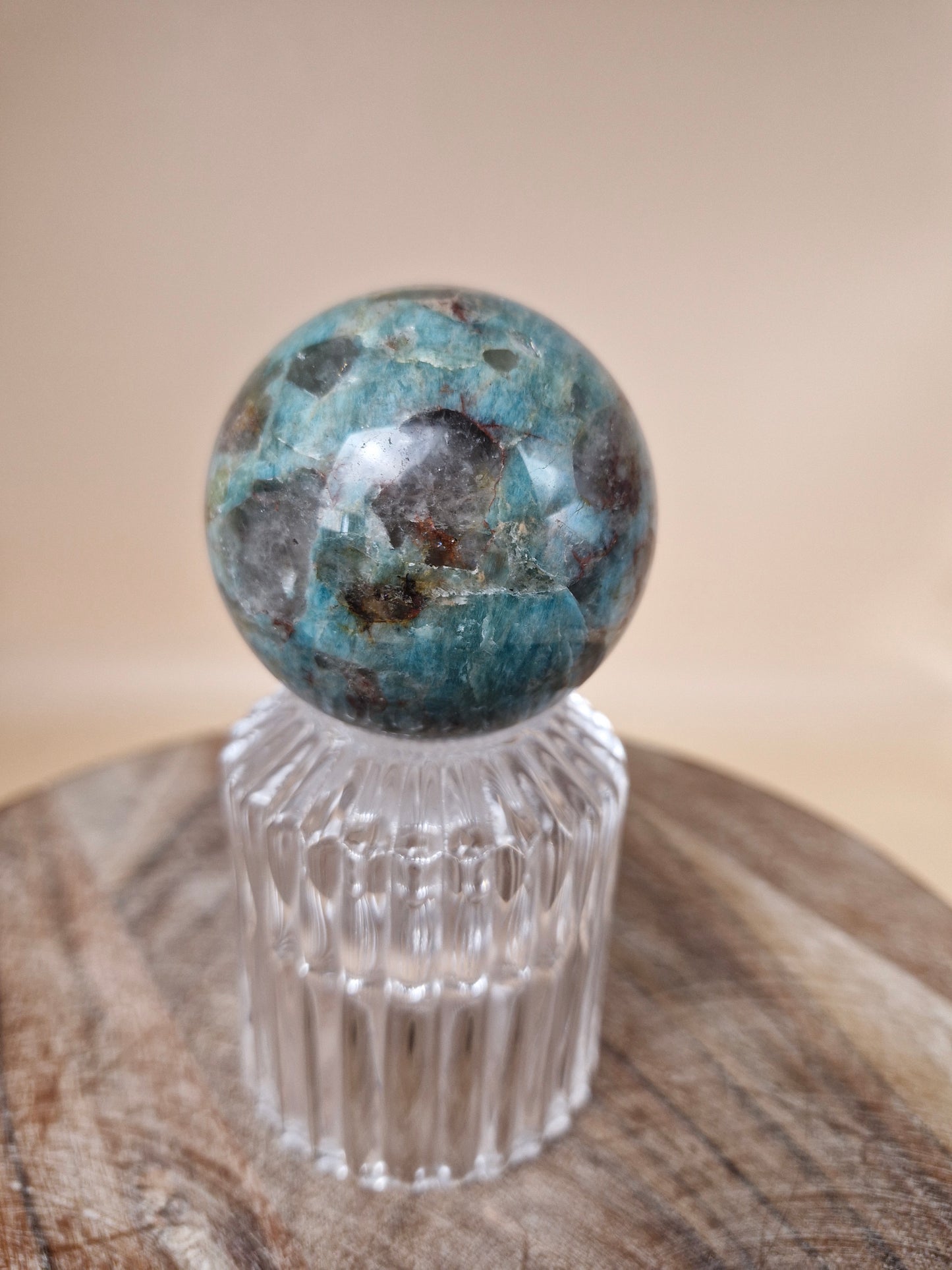 Amazonite and Smoky Quartz Sphere (code AA)