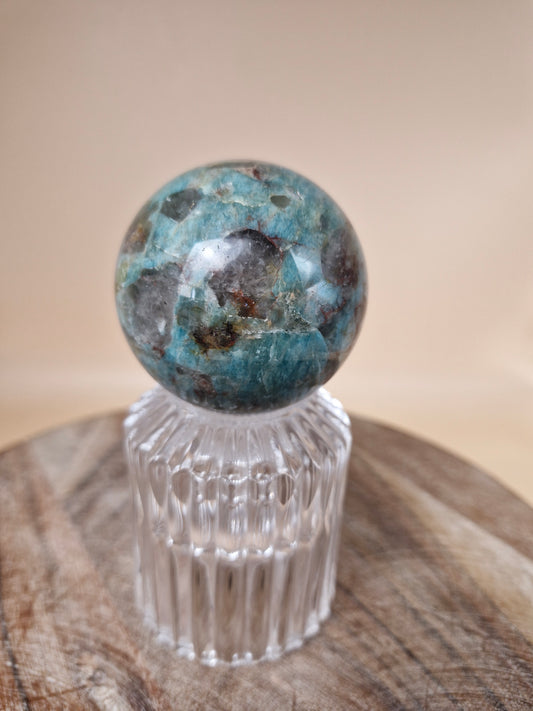 Amazonite and Smoky Quartz Sphere (code AA)