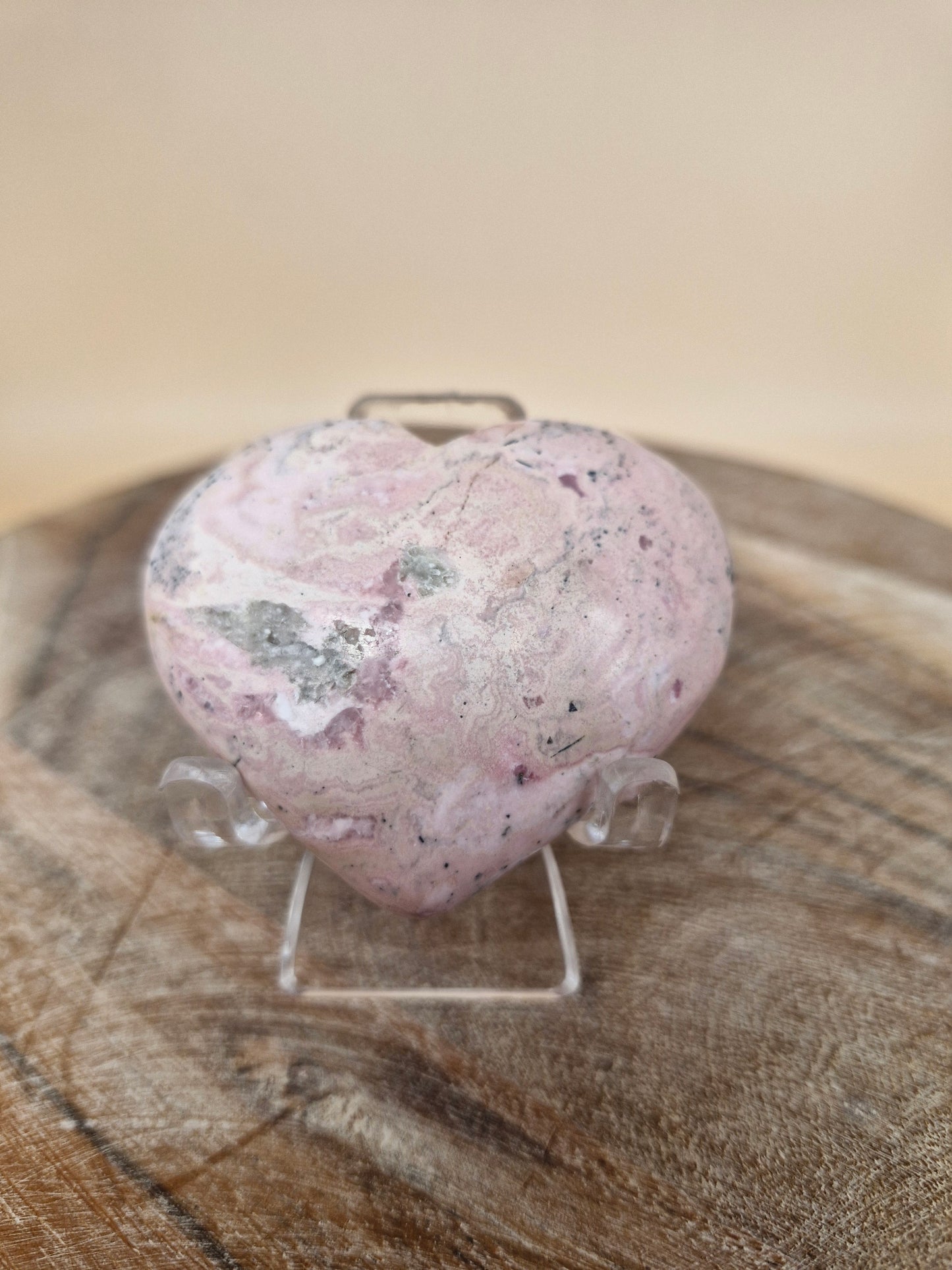 Peruvian Rhodonite Heart (code R1)
