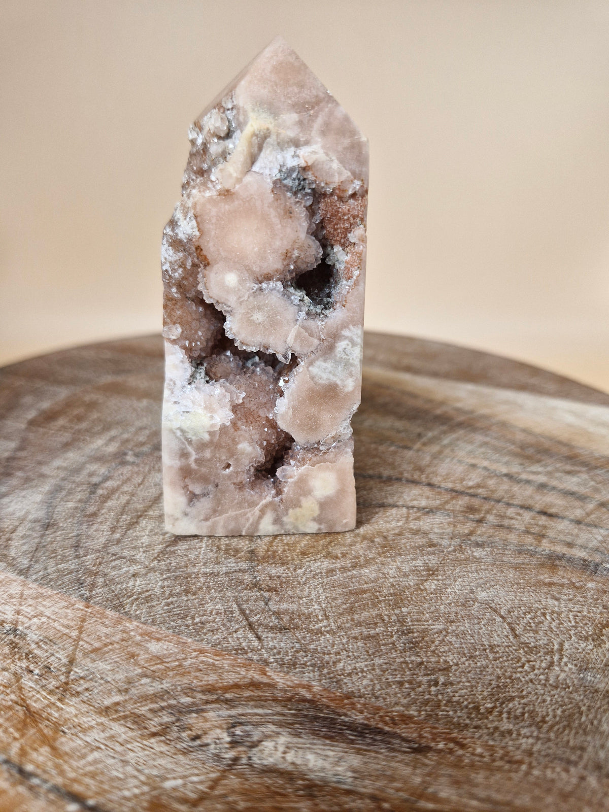 Druzy-Filled Pink Amethyst Tower (code 3P)