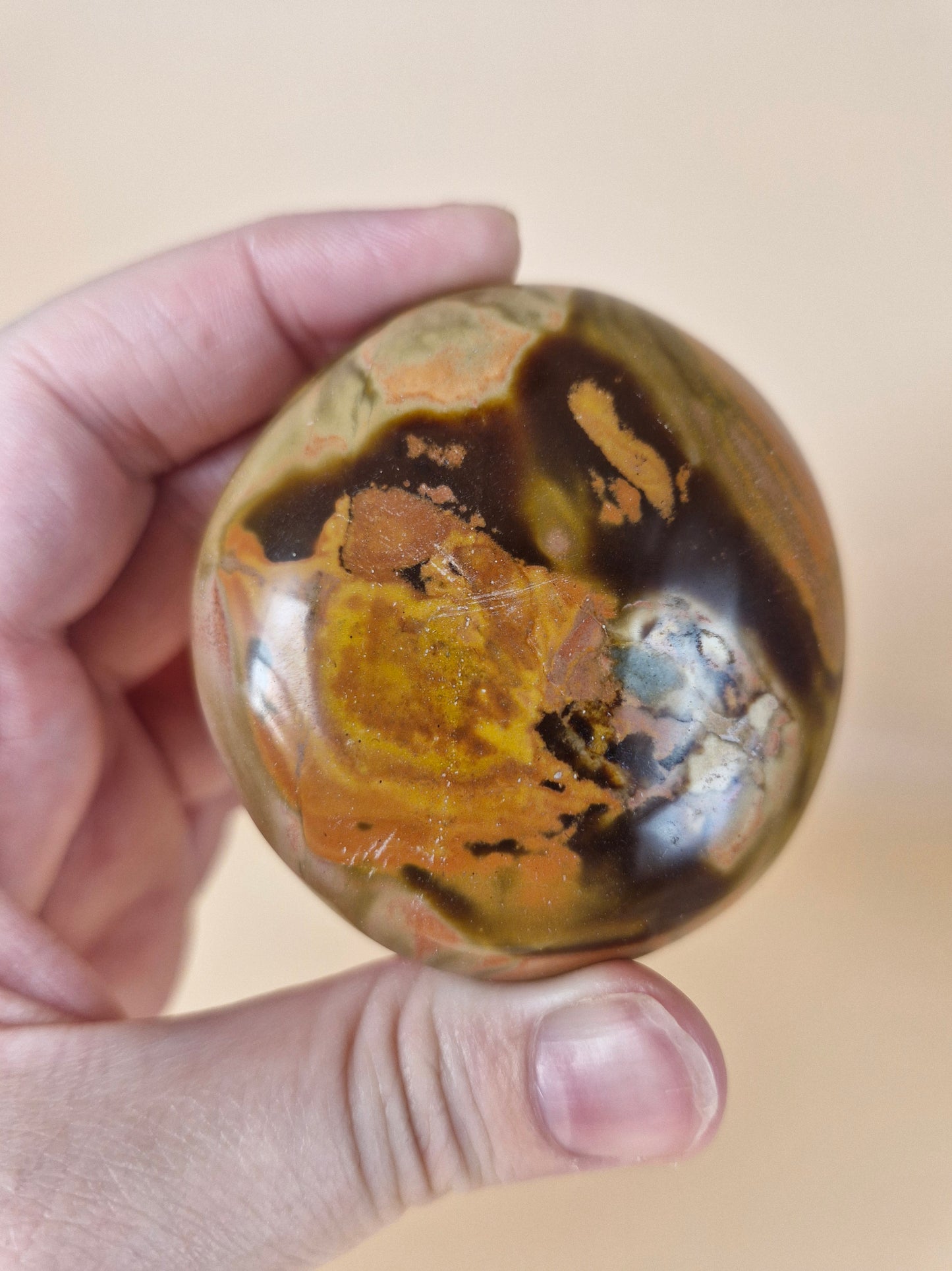 Polychrome Jasper Palm Stone (code B)