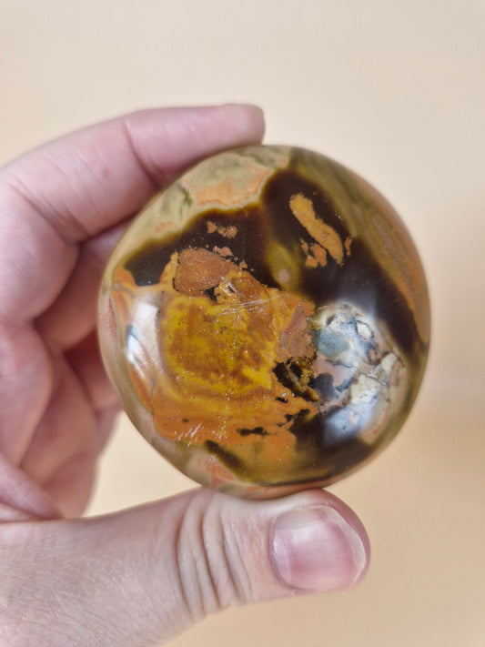 20%OFF Polychrome Jasper Palm Stone (code B)