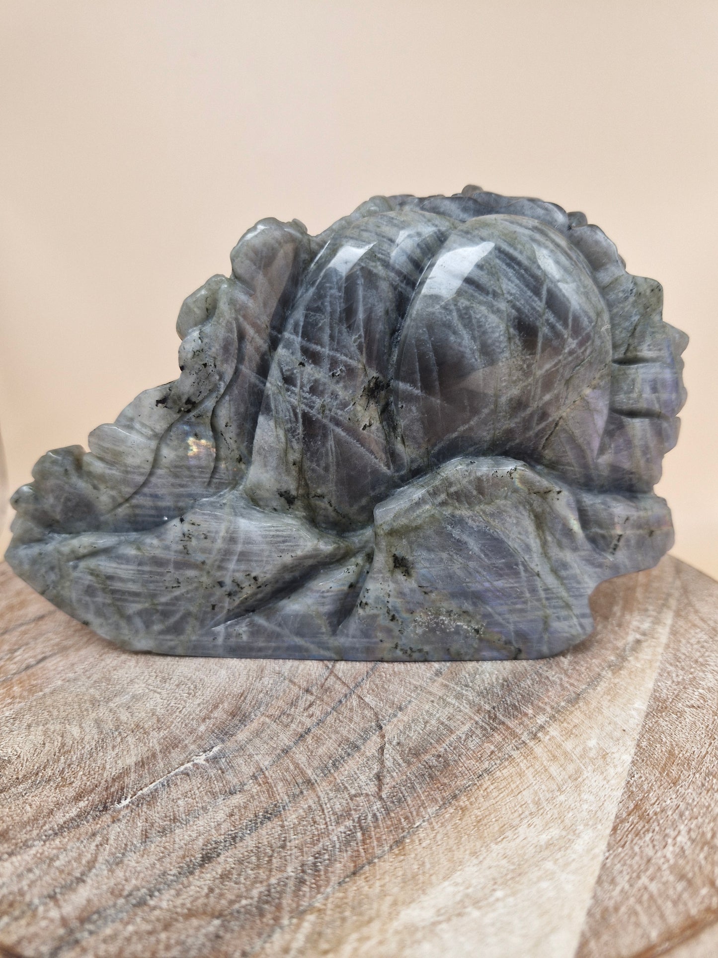 Labradorite Chinese Water Dragon Carving