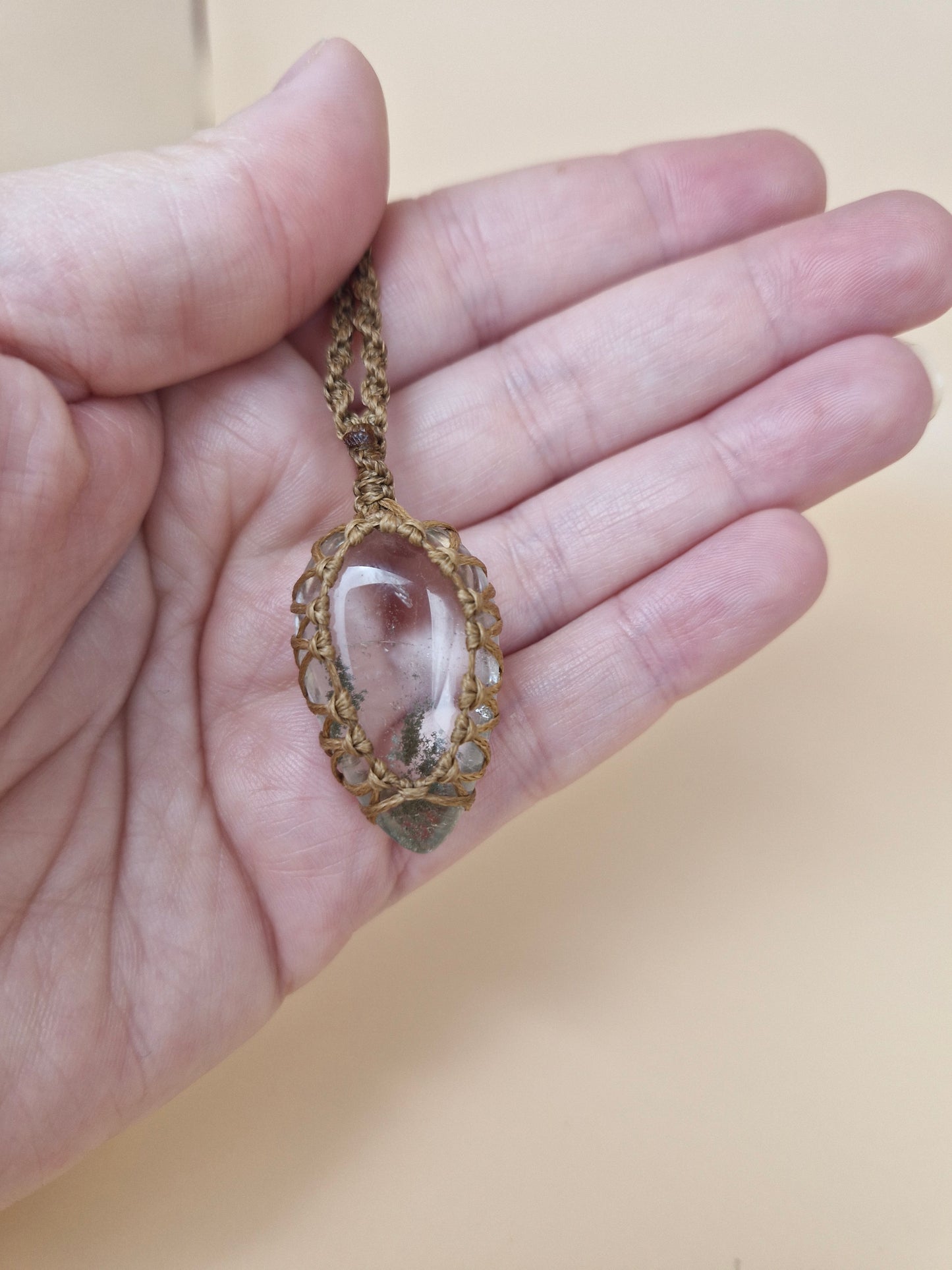 Macramé Garden Quartz Necklace