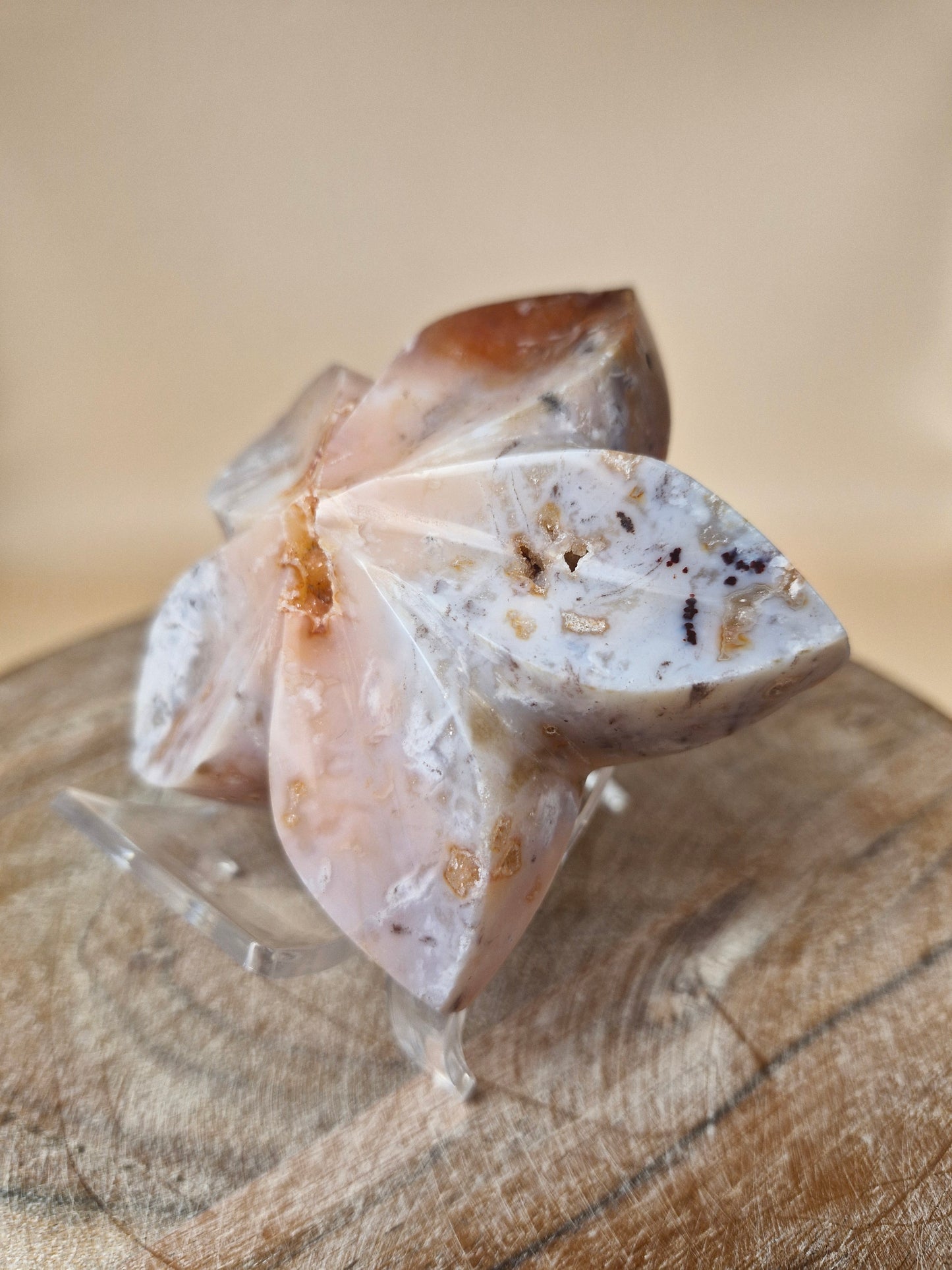 Carnelian Agate Flower Carving (code FC)