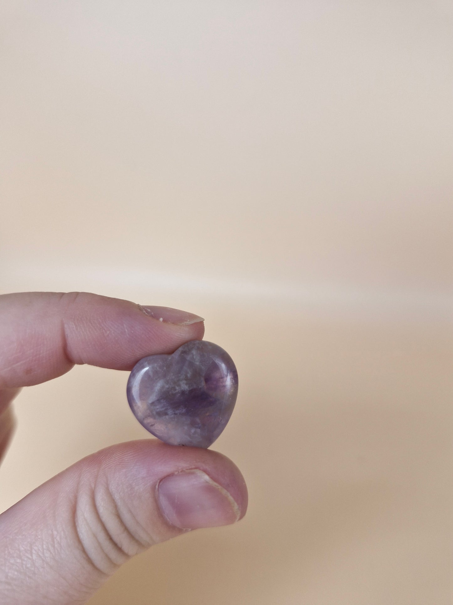 Mini Heart Carving Amethyst