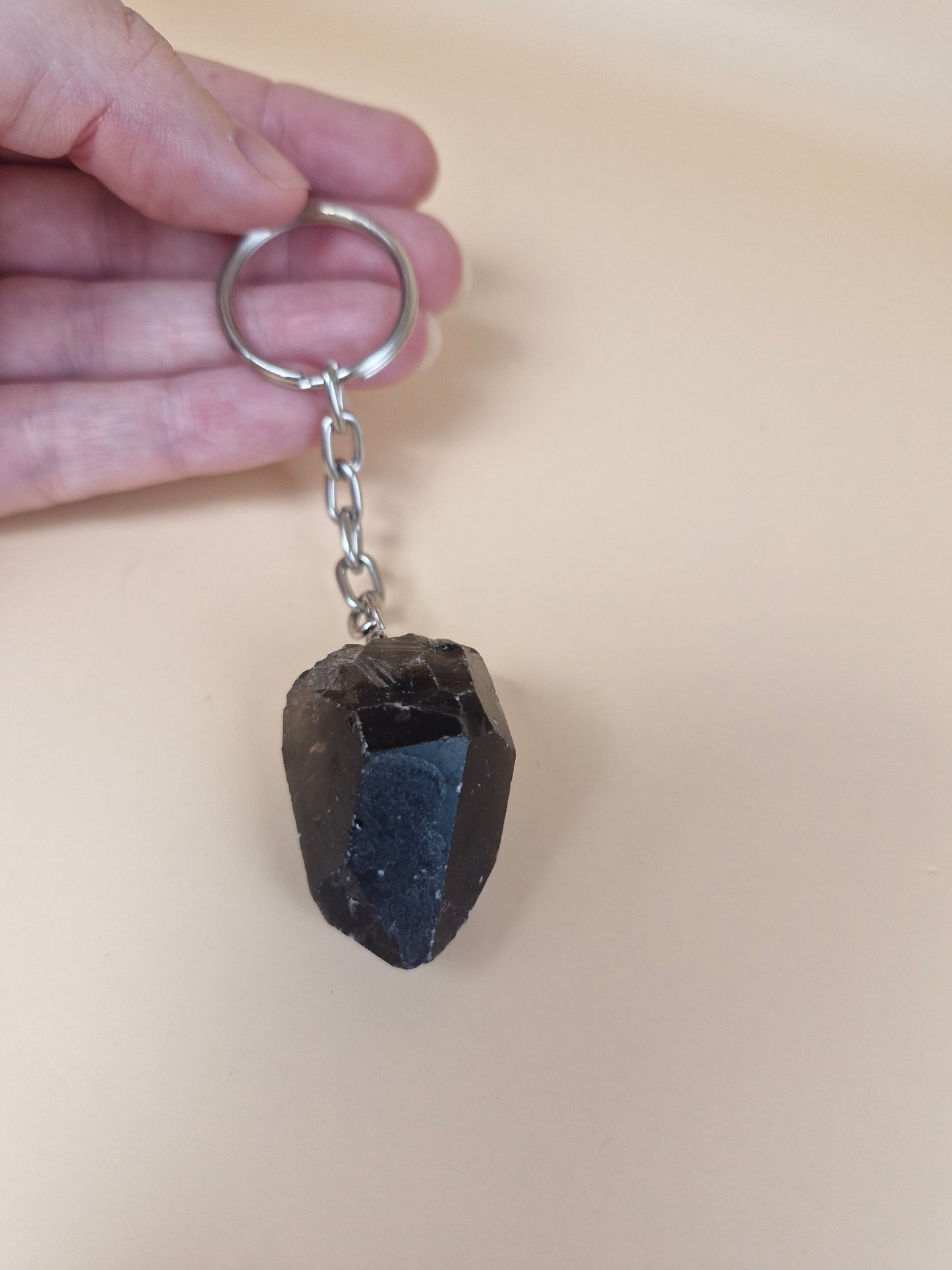 Smoky Quartz Keyring