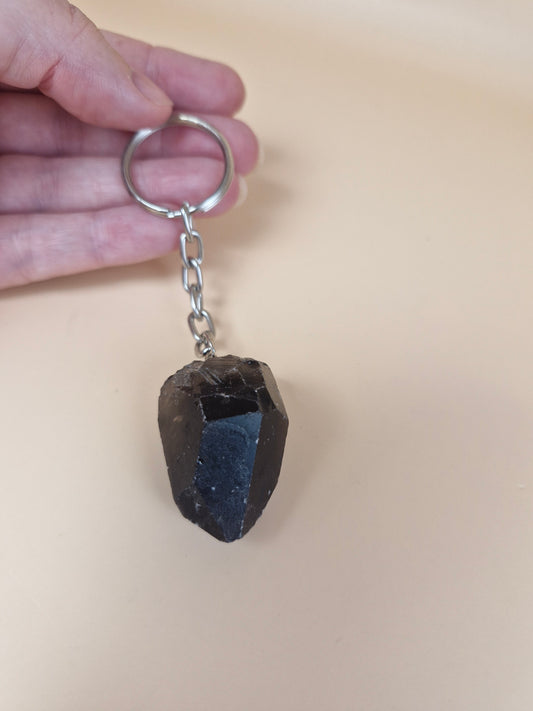 Smoky Quartz Keyring