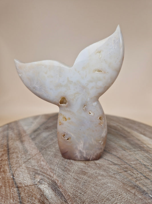 Carnelian Agate Mermaid Tale Carving (code MT2)