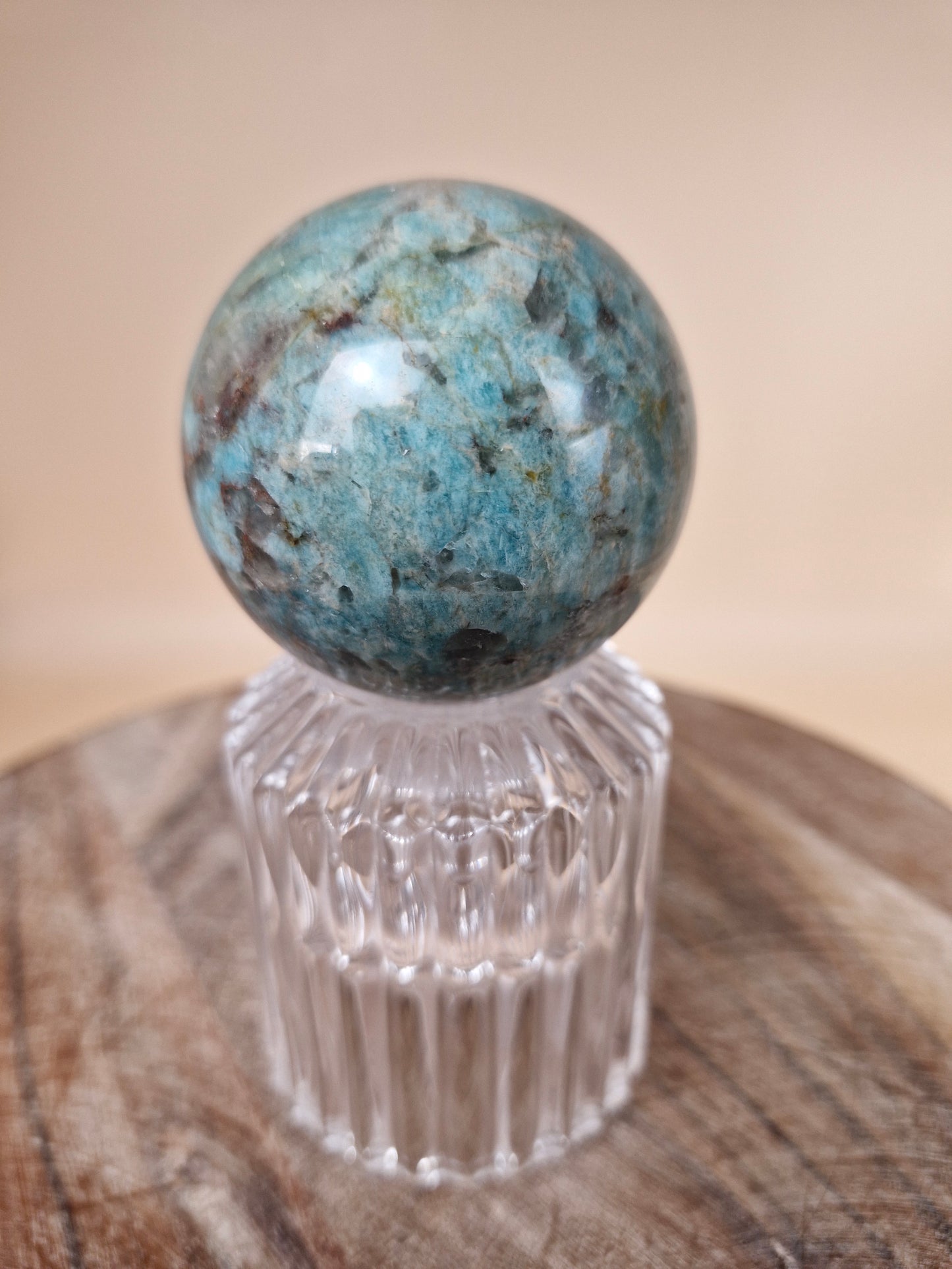Amazonite and Smoky Quartz Sphere (code AA)