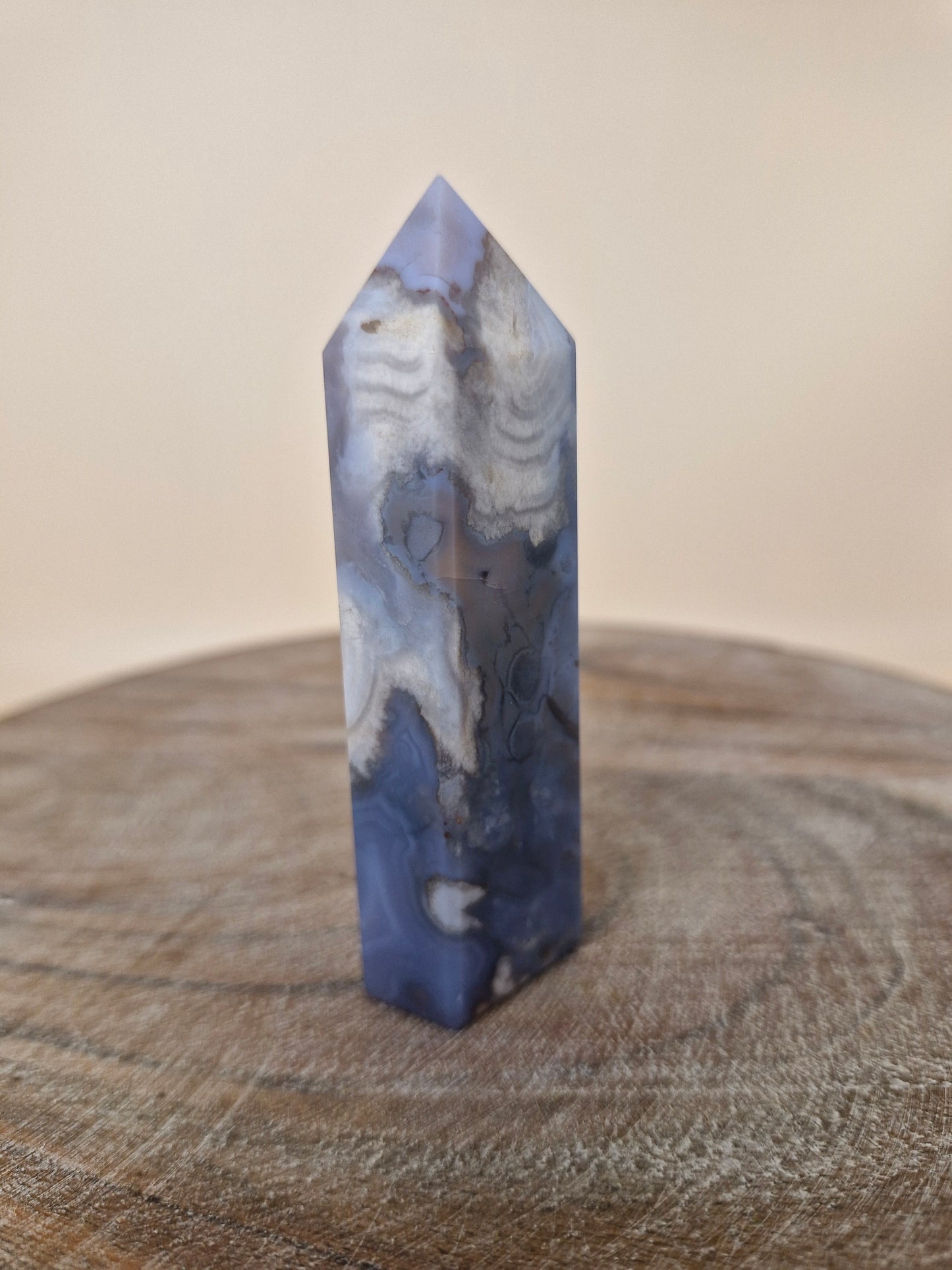 Blue Flower Agate Point