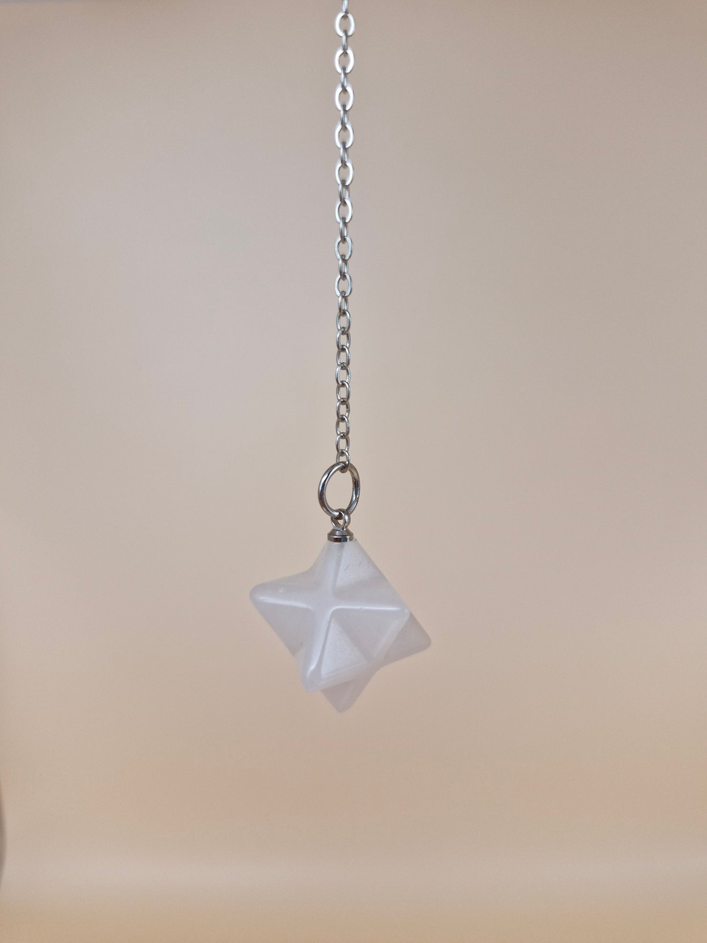 Rose Quartz Merkaba Pendulum