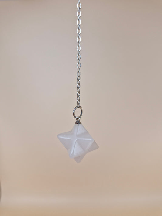 Rose Quartz Merkaba Pendulum