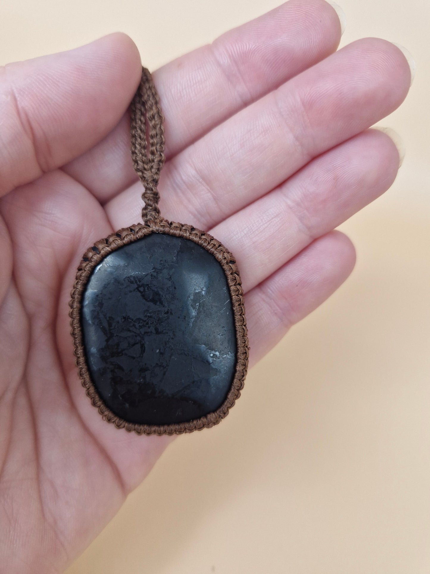 Macramé Shungite Necklace