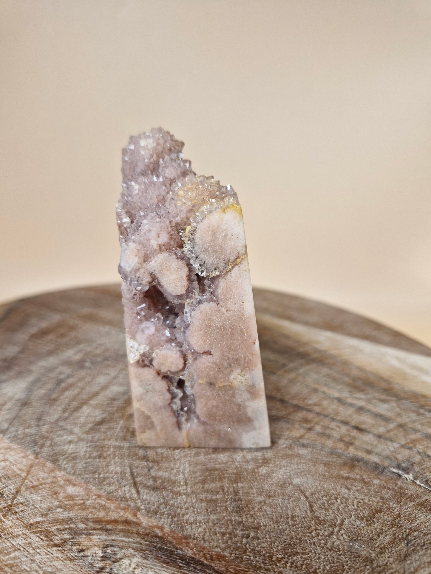 Druzy-Filled Pink Amethyst Tower (code 2P)