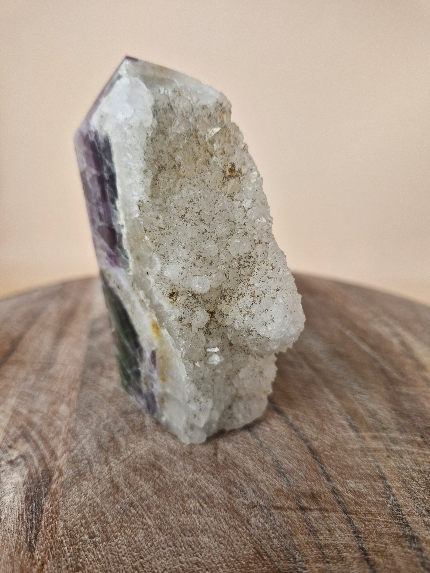Fluorite with Quartz Tower