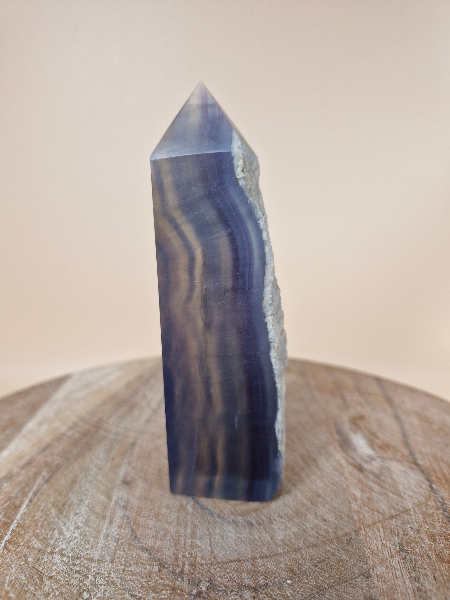 Blue Banded Fluorite Tower (code F2)