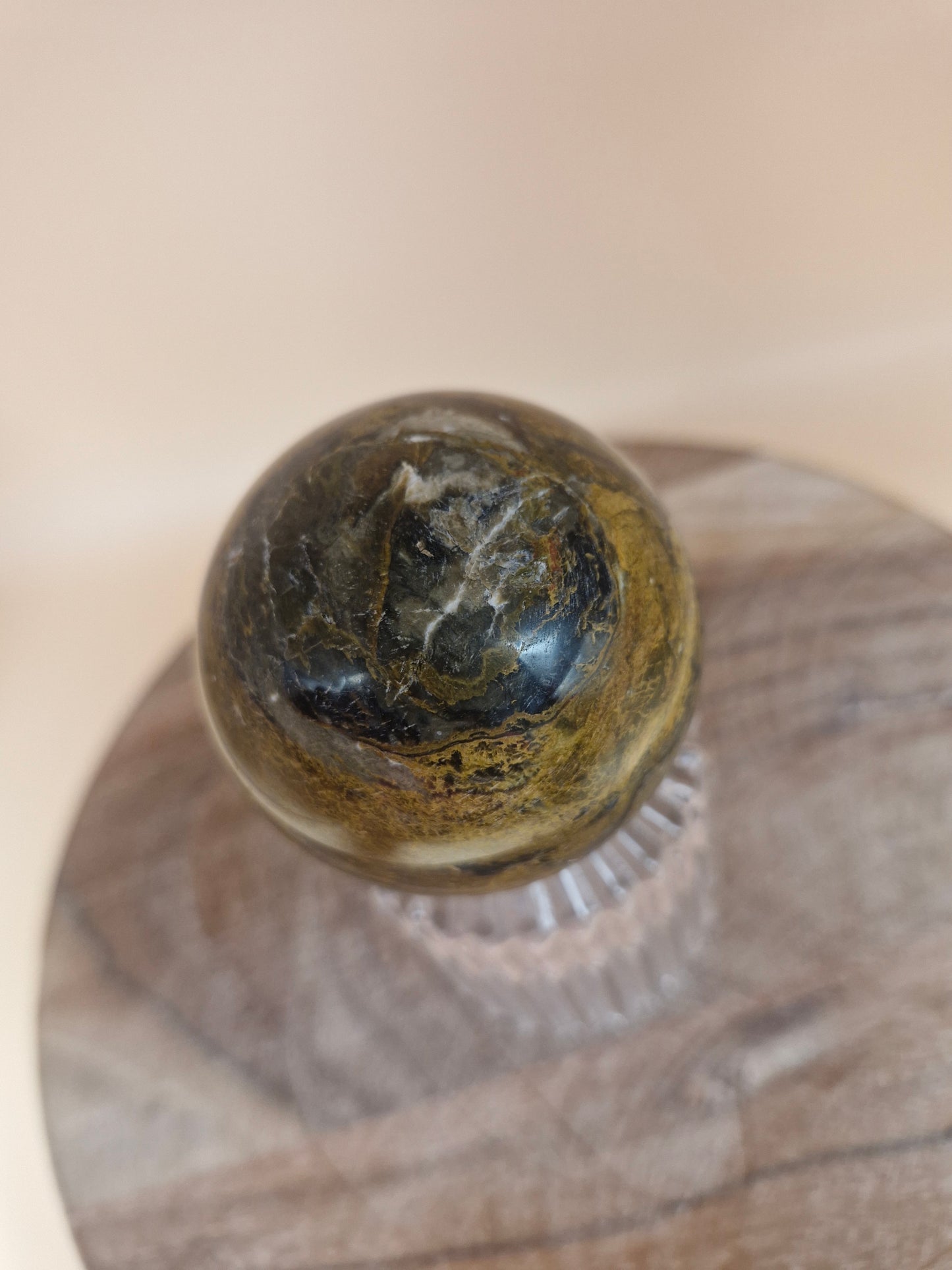 Blue/Black Opal Sphere