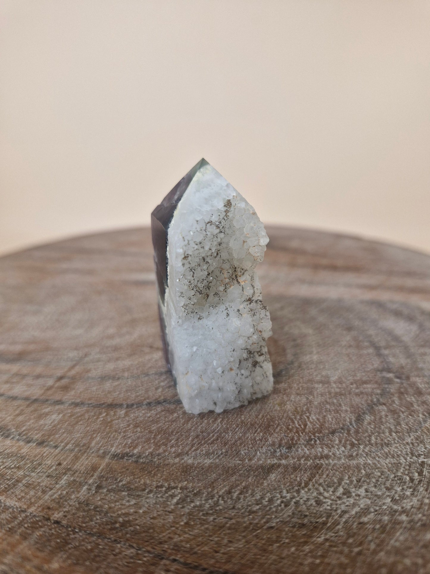 Fluorite with Quartz Mini Tower