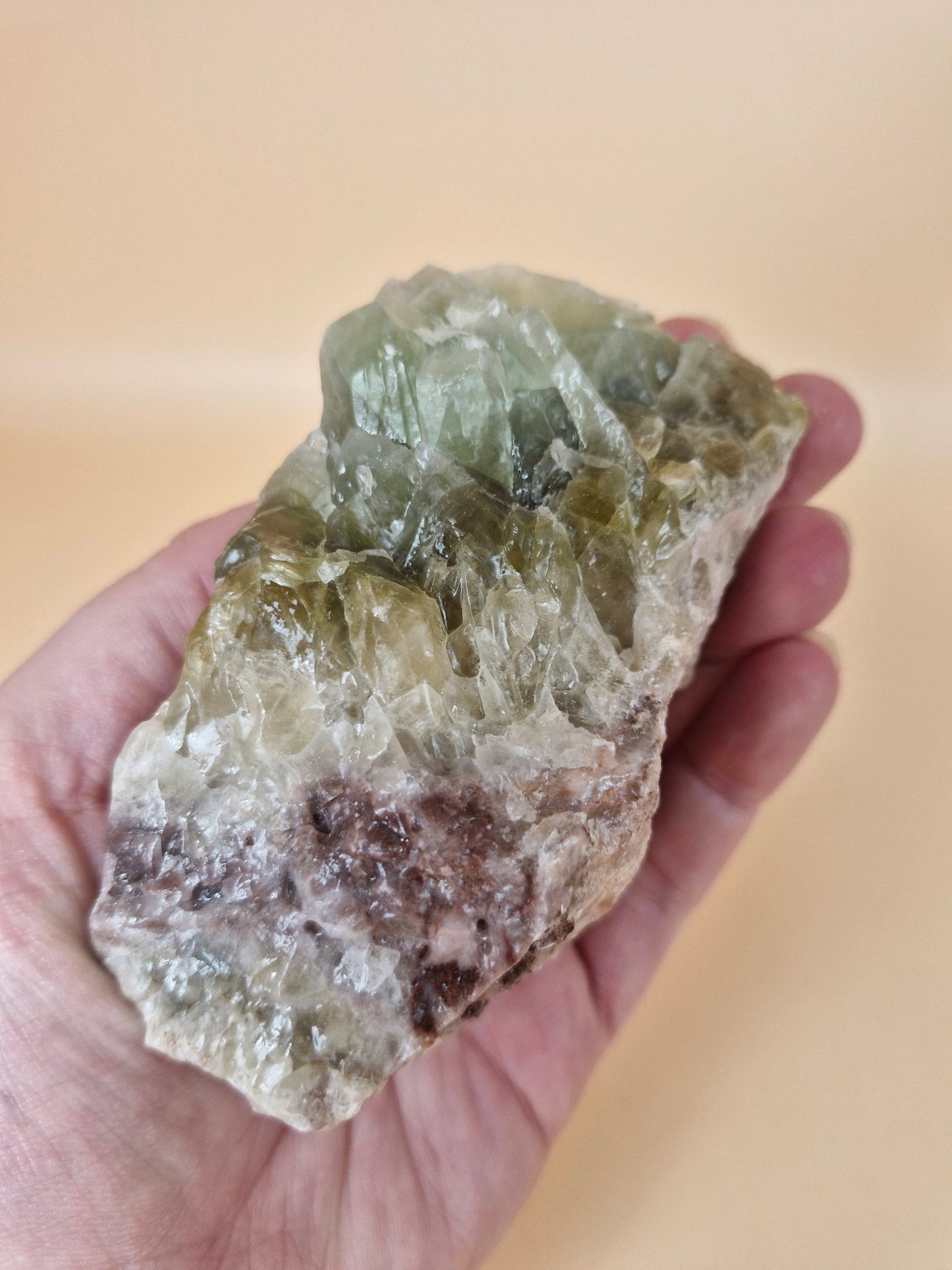 Green Calcite Rough Piece (code AA)