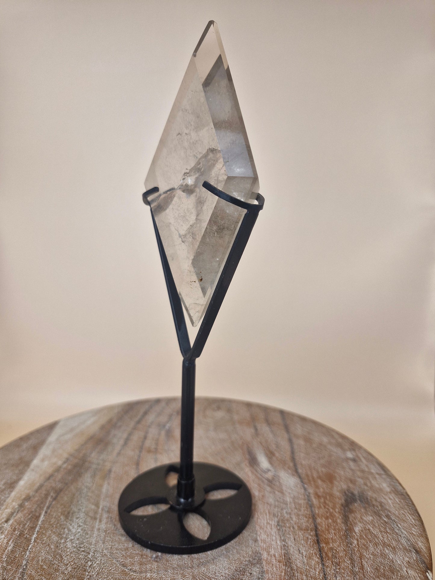 Smoky Quartz Diamond on Stand
