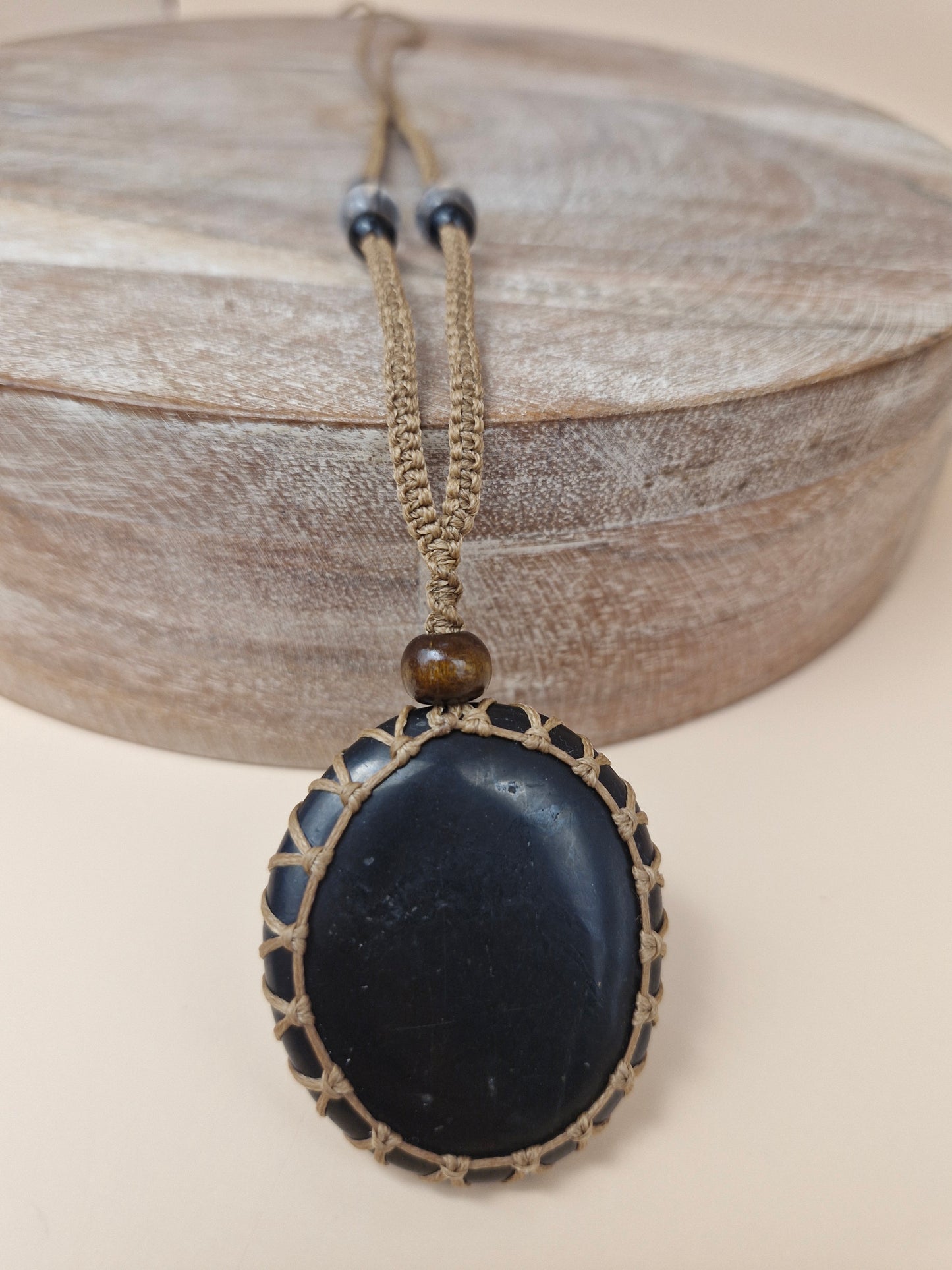 Macramé Shungite Necklace