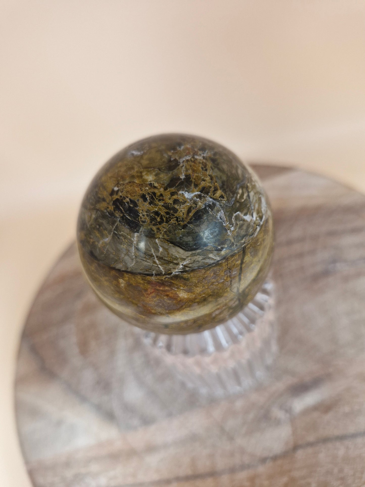 Blue/Black Opal Sphere