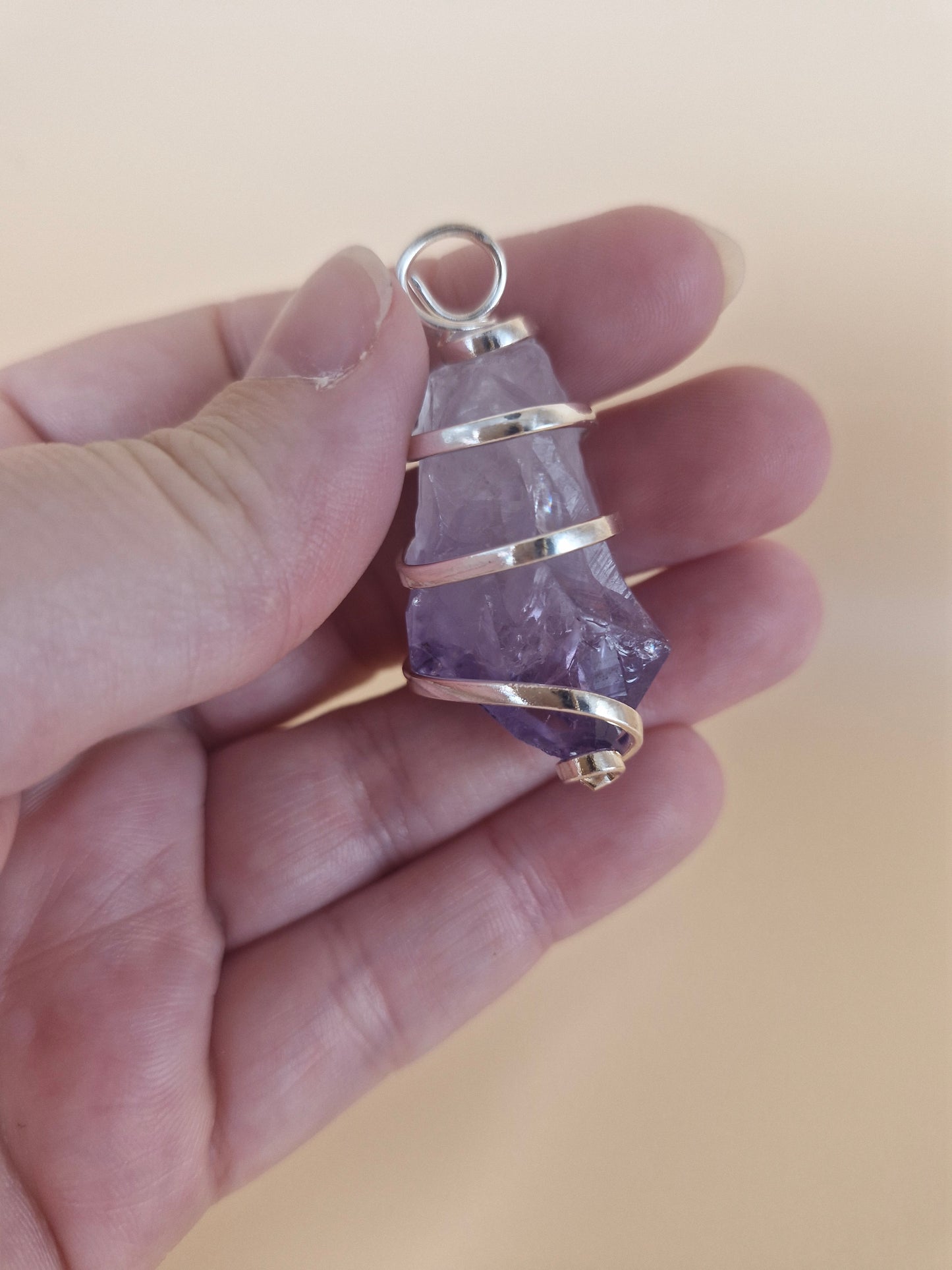 Amethyst Swirl Pendant