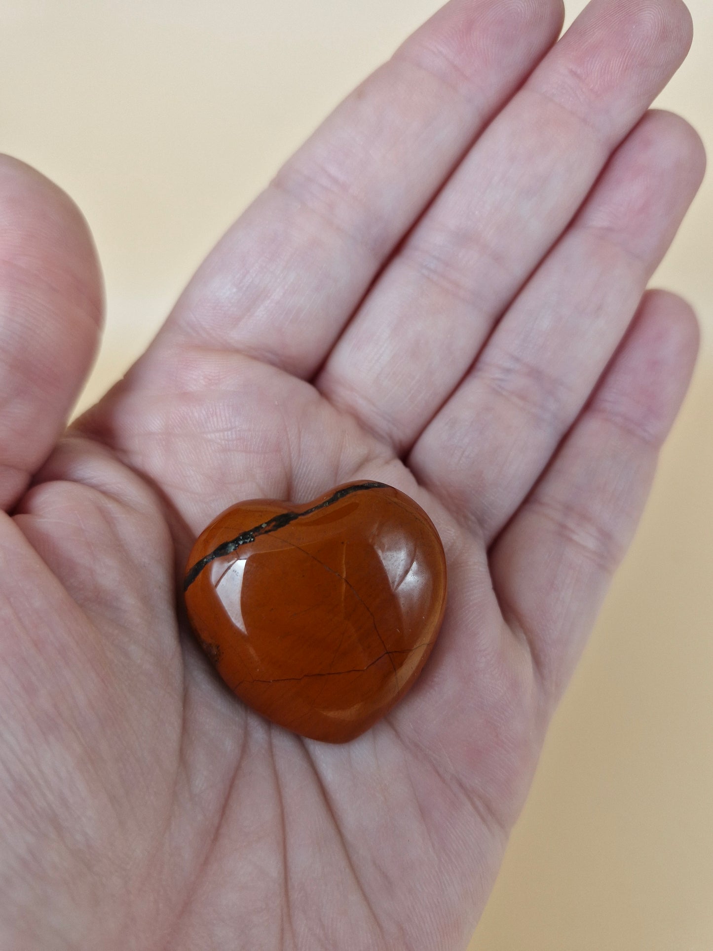 Red Jasper Heart Carving - small