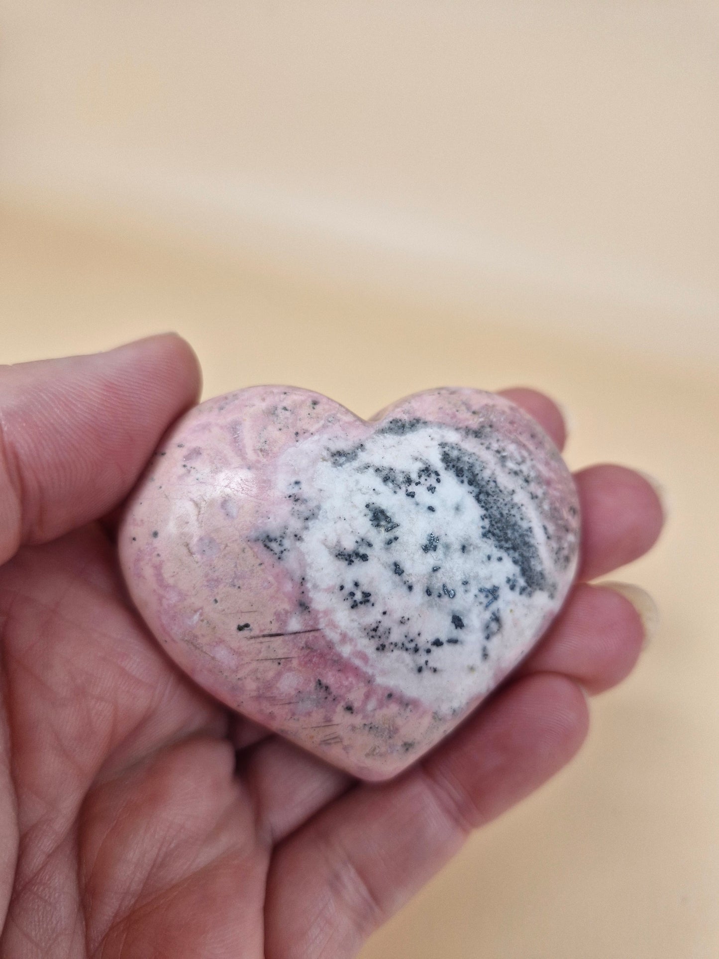Peruvian Rhodonite Heart (code R2)