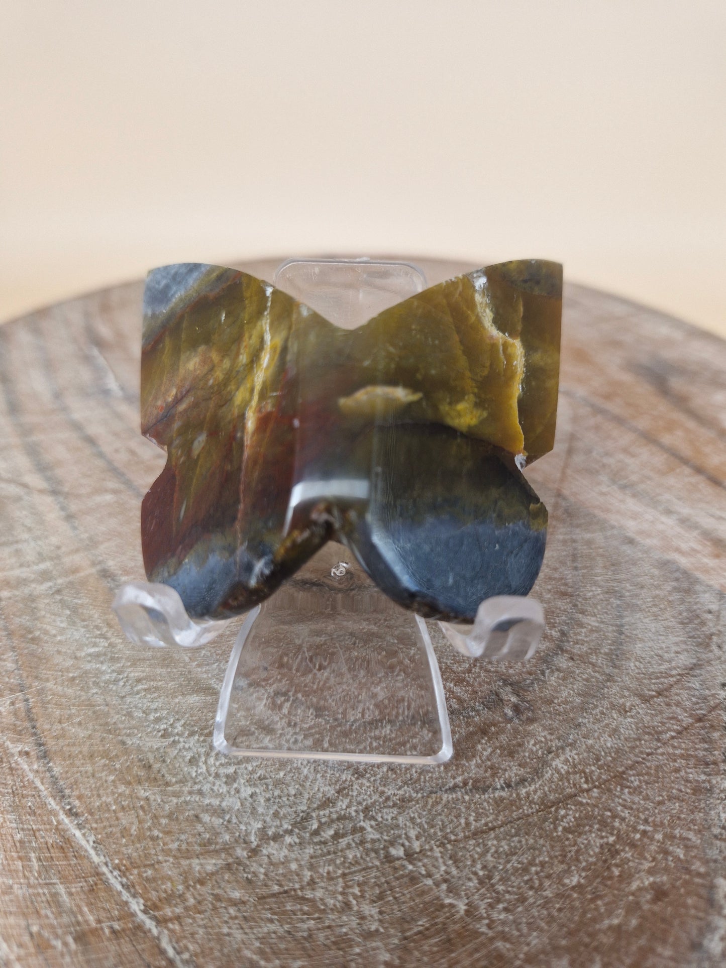 River Jasper Butterfly Carving (code B9)
