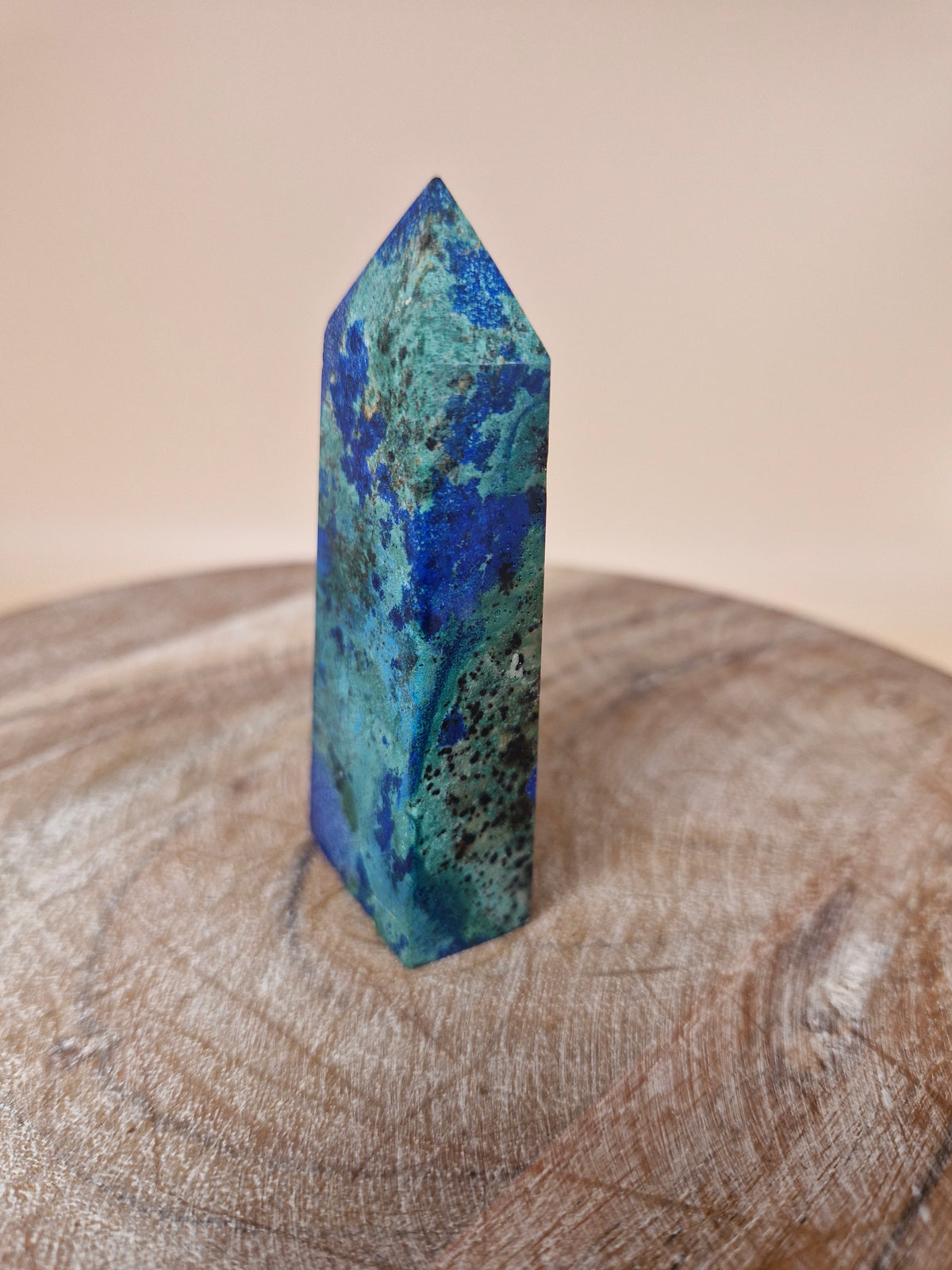 Azurite with Malachite Tower (code B2)