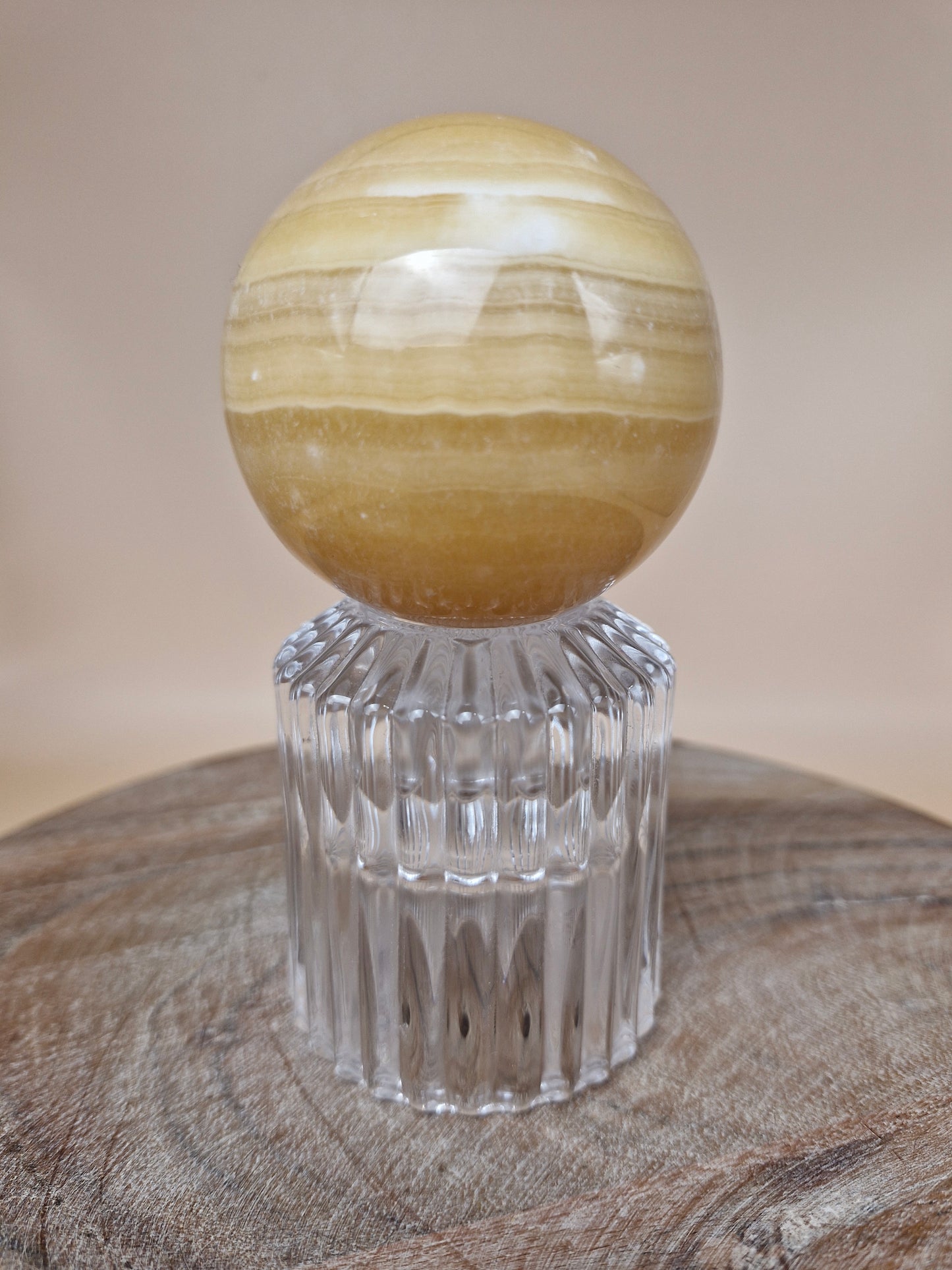 Mango Calcite Sphere