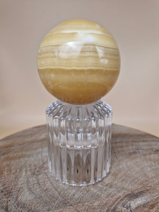 Mango Calcite Sphere
