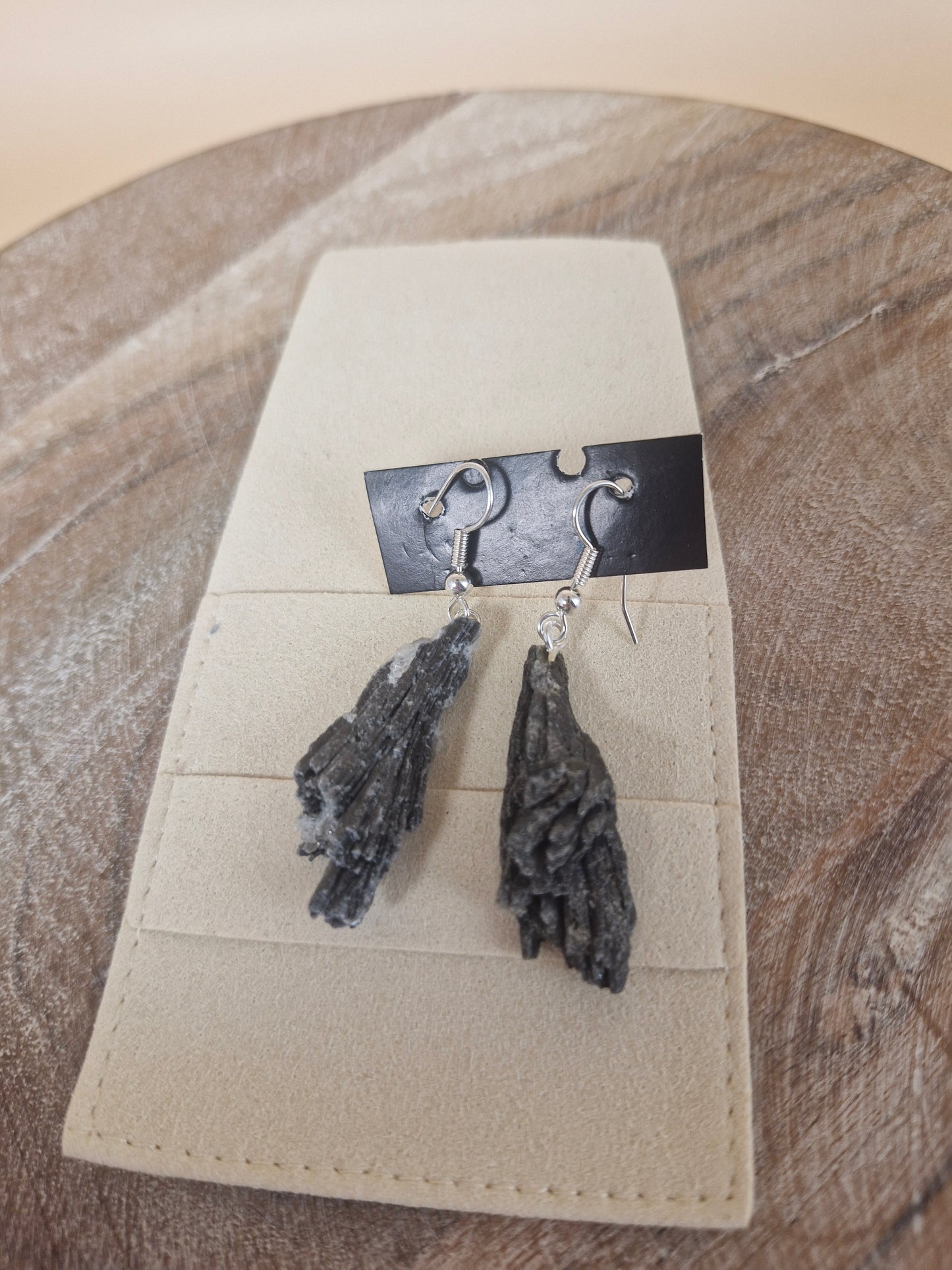 Black Kyanite Earrings